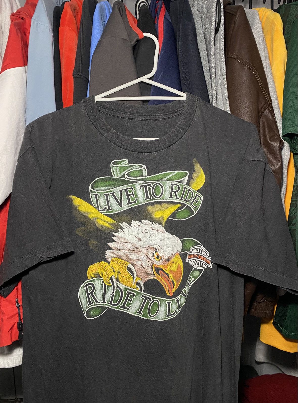 Harley Davidson × Vintage Vintage 80’s 90’s Single Stitch Harley Davidson T-shirt Tee Size US M / EU 48-50 / 2 - 2 Thumbnail
