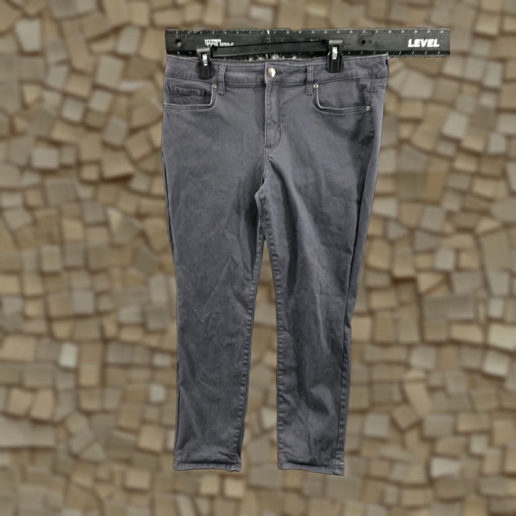 Vintage Sonoma Skinny Ankle Pants Womens Gray Size 16 Short Stretch Pockets Knit Regular Front Flat Front 27in Inseam Size 38" / US 16 / IT 52 - 1 Thumbnail