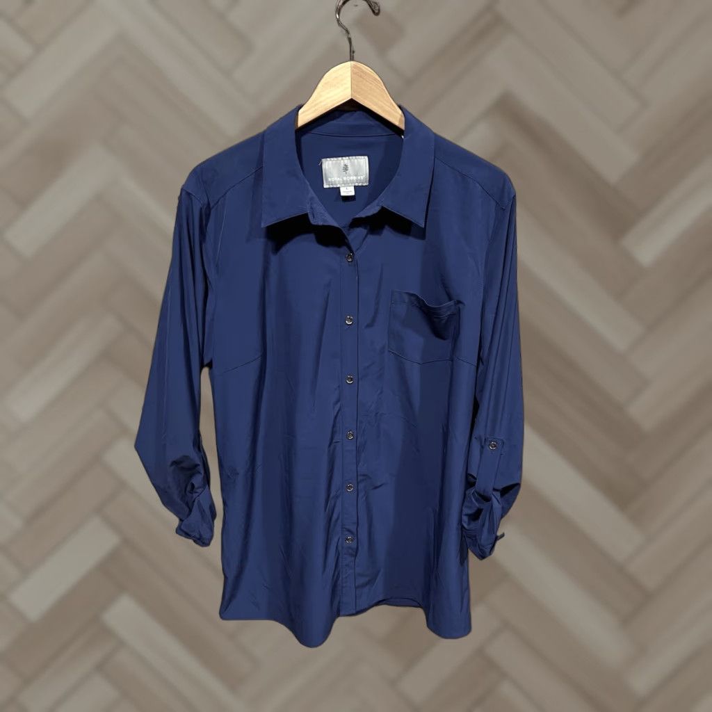 Royal Robbins Royal Robbins Mens Blue Long Sleeve Button-Up Shirt Outdoor L Size US L / EU 52-54 / 3 - 1 Thumbnail