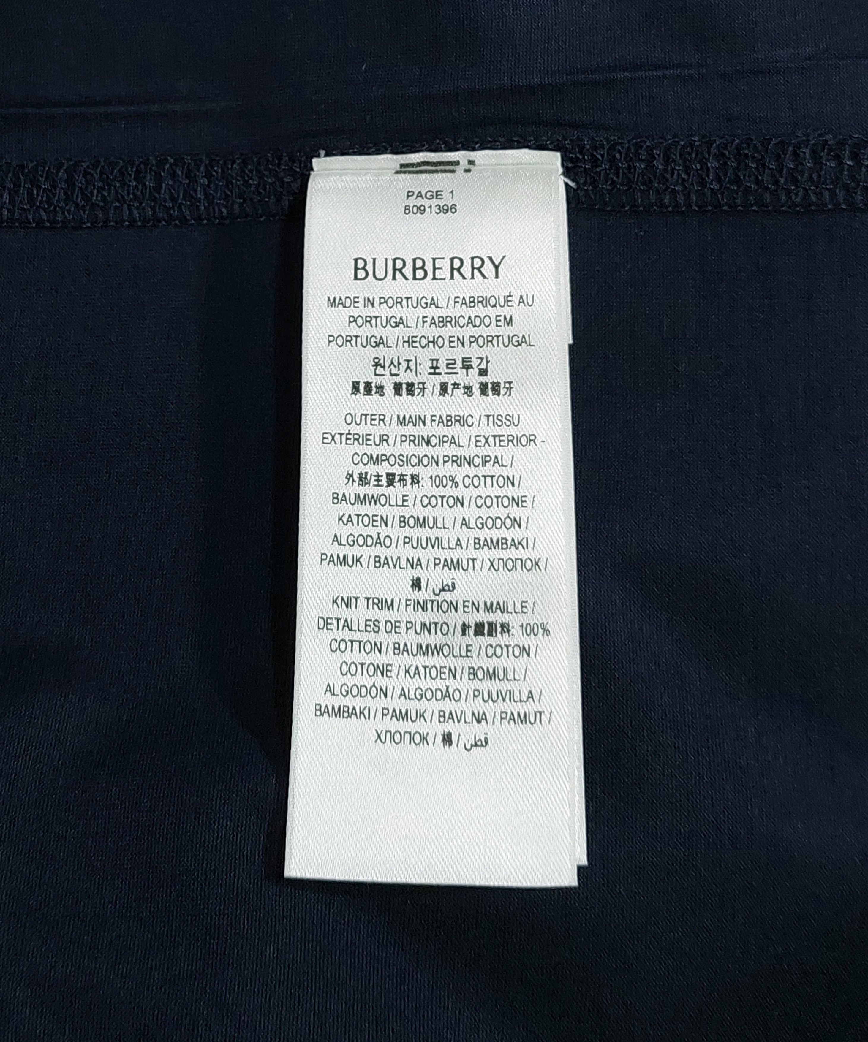 Burberry EKD embroidered logo tshirt - navy XL Size US XL / EU 56 / 4 - 4 Thumbnail