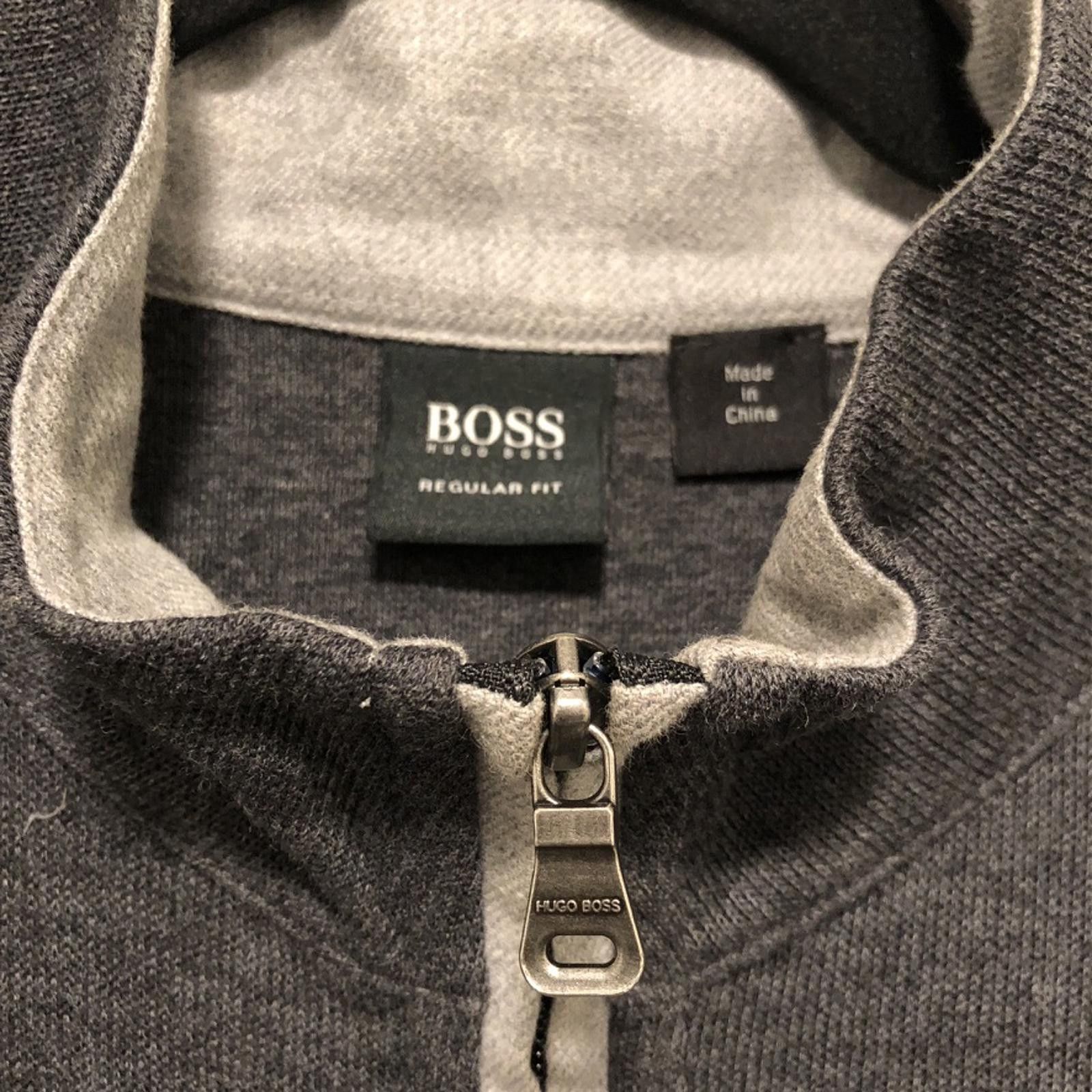 Hugo Boss Hugo Boss Gray Full-Zip Luxury Knit Sweater Cardigan L Size US L / EU 52-54 / 3 - 2 Thumbnail