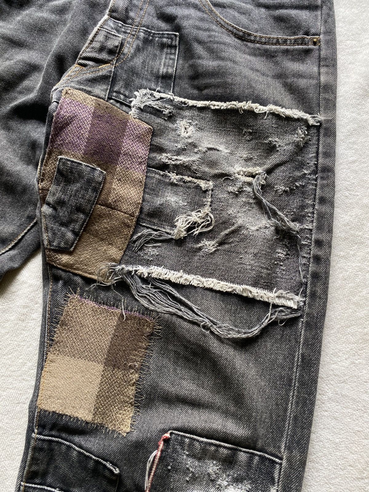 Japanese Brand Community.co Patchwork Jeans Pants Size US 32 / EU 48 - 2 Thumbnail