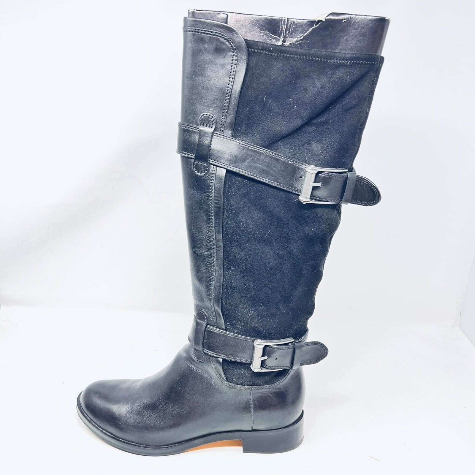 Cole Haan Cole Haan Boots Womens Whitley Black Buckle Riding 8 B Size US 8 / IT 38 - 1 Thumbnail