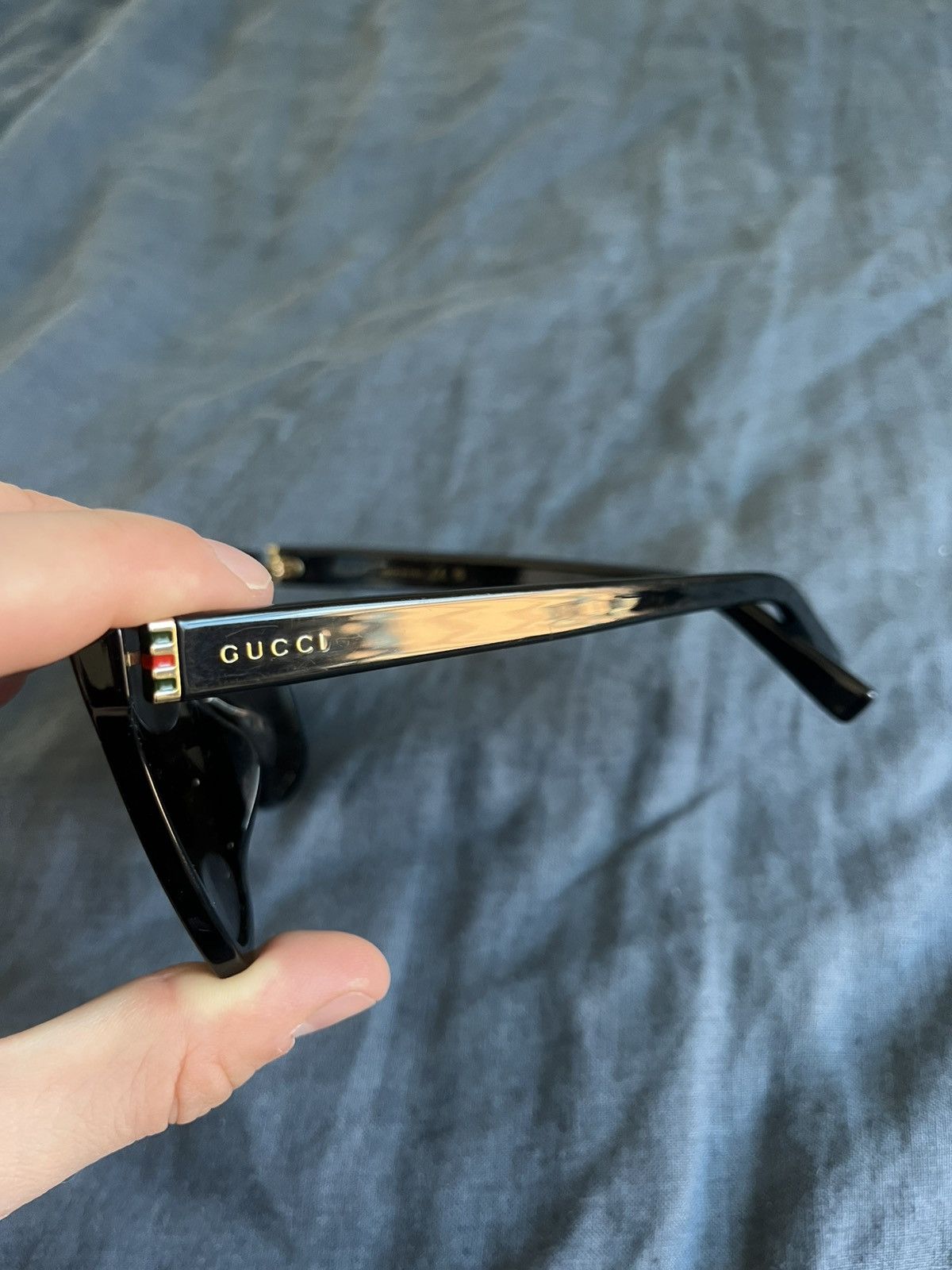 Gucci Gucci Black Sunglasses Size ONE SIZE - 3 Thumbnail