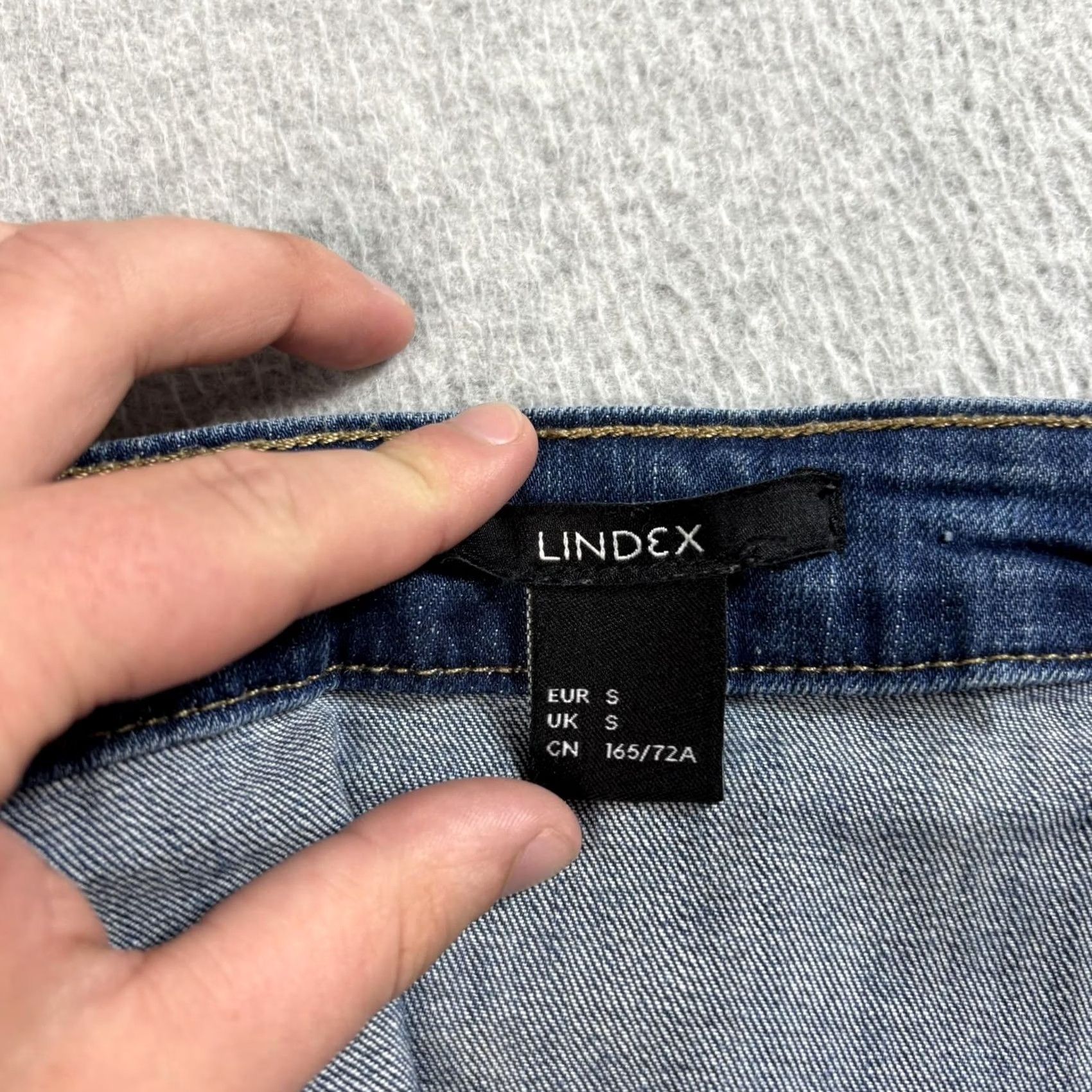 Vintage VINTAGE Lindex Skirt Women S Denim Button Front A-Line Boho Fringe Pockets Midi Blue Denim Size 28" / US 6 / IT 42 - 3 Thumbnail