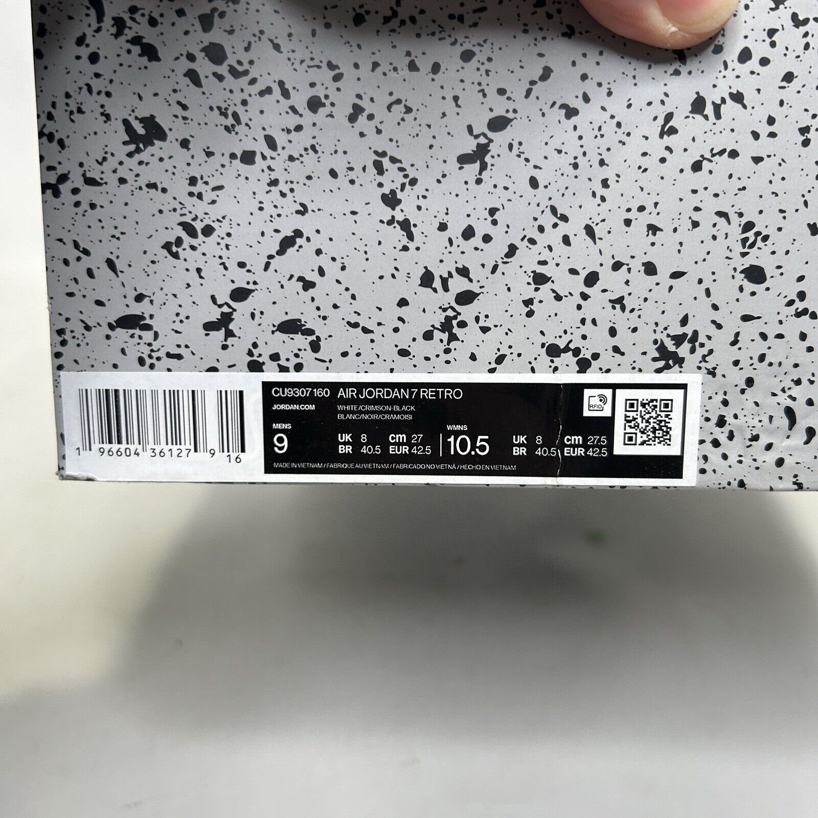 Jordan Brand Nike Air Jordan 7 Retro "White Infrared" 2024 Size US 9 / EU 42 - 5 Thumbnail