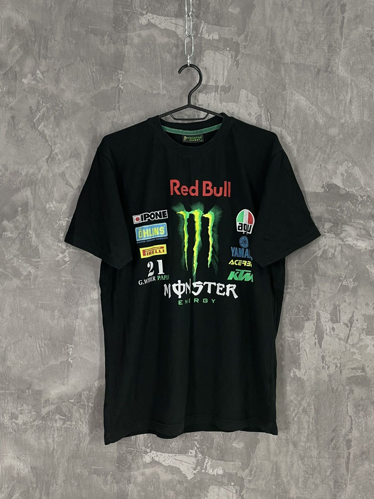 Other Crazy Y2K Monster Energy Black T Shirt Size US XL / EU 56 / 4 - 1 Thumbnail