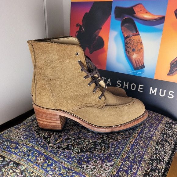 Red Wing Red Wings Clara Leather Suede Ankle High Heel Boots - 7b Size US 7 / IT 37 - 1 Thumbnail