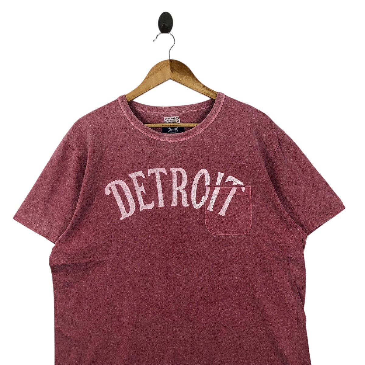 Stevenson Overall Co. Vintage STEVENSON OVERALL CO. Pocket Tee Shirt Detroit Logo Size US L / EU 52-54 / 3 - 2 Thumbnail