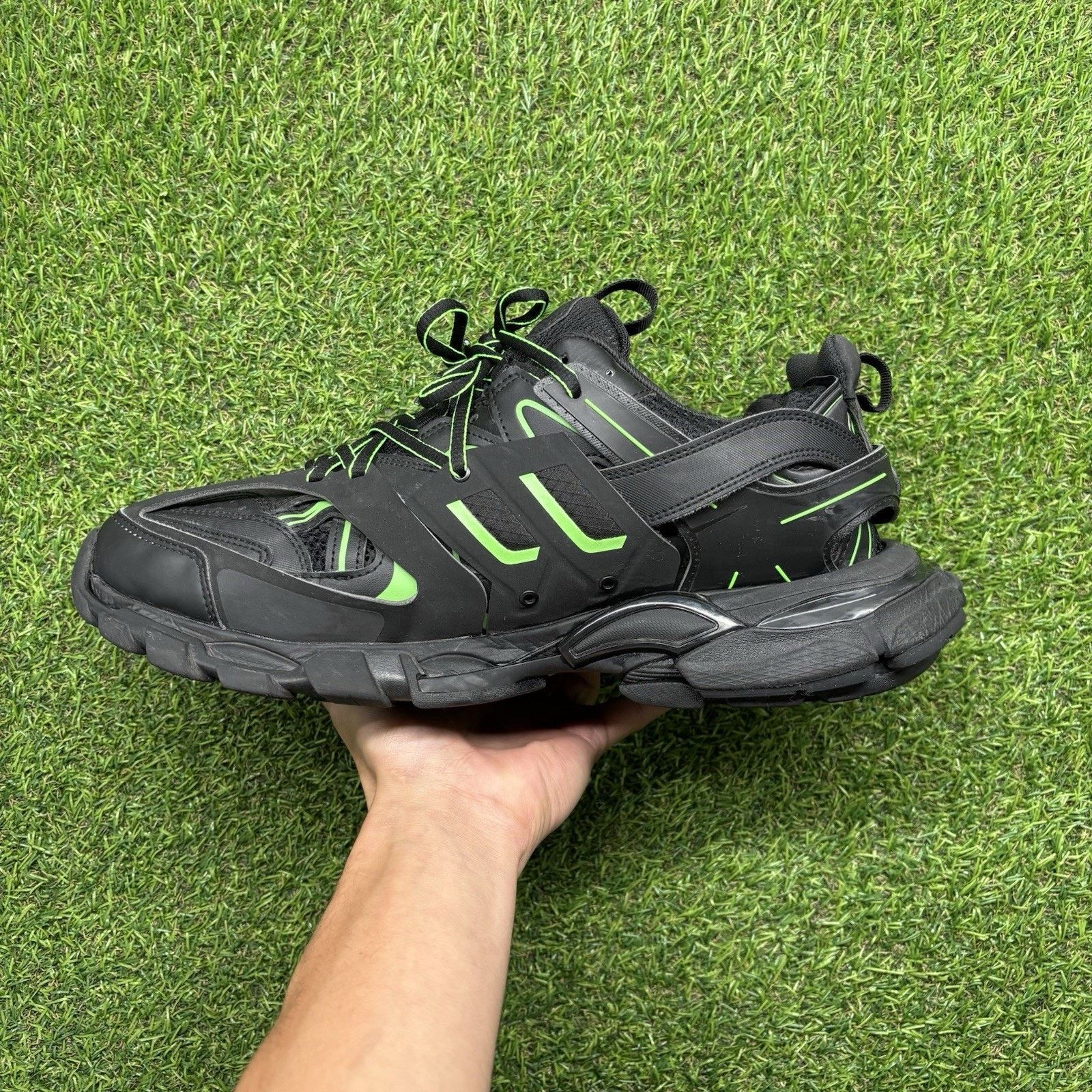 Balenciaga Balenciaga Track ' Black, Slime Green ' | GREAT CONDITION! Size US 13 / EU 46 - 6 Thumbnail