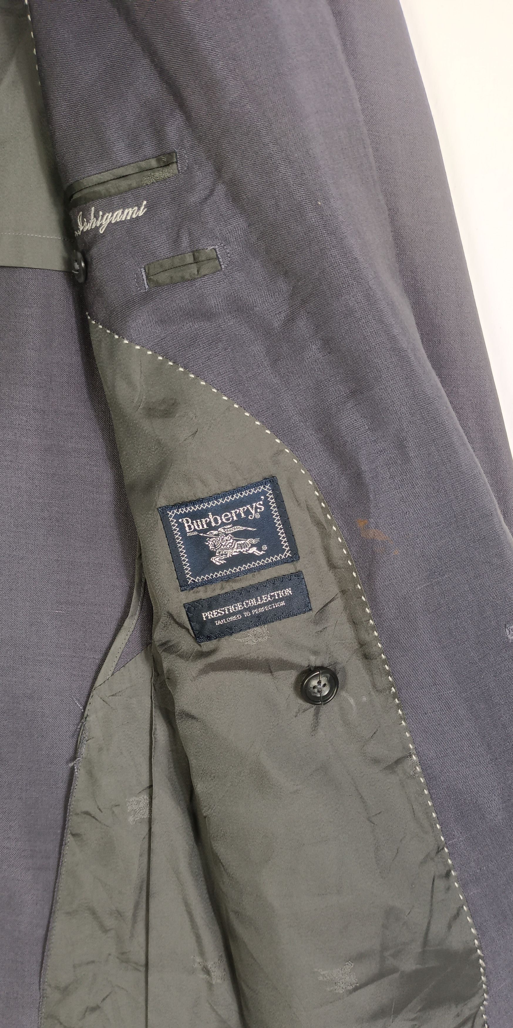 Burberry × Vintage Burberry Vintage Woll Tailored Double Breasted Blazer Size US L / EU 52-54 / 3 - 6 Thumbnail