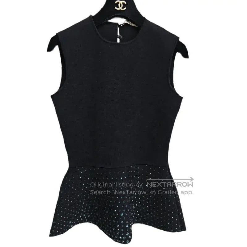 Dior Dior Women's Black Wool Short Sleeve Top . Size S / US 4 / IT 40 - 2 Thumbnail