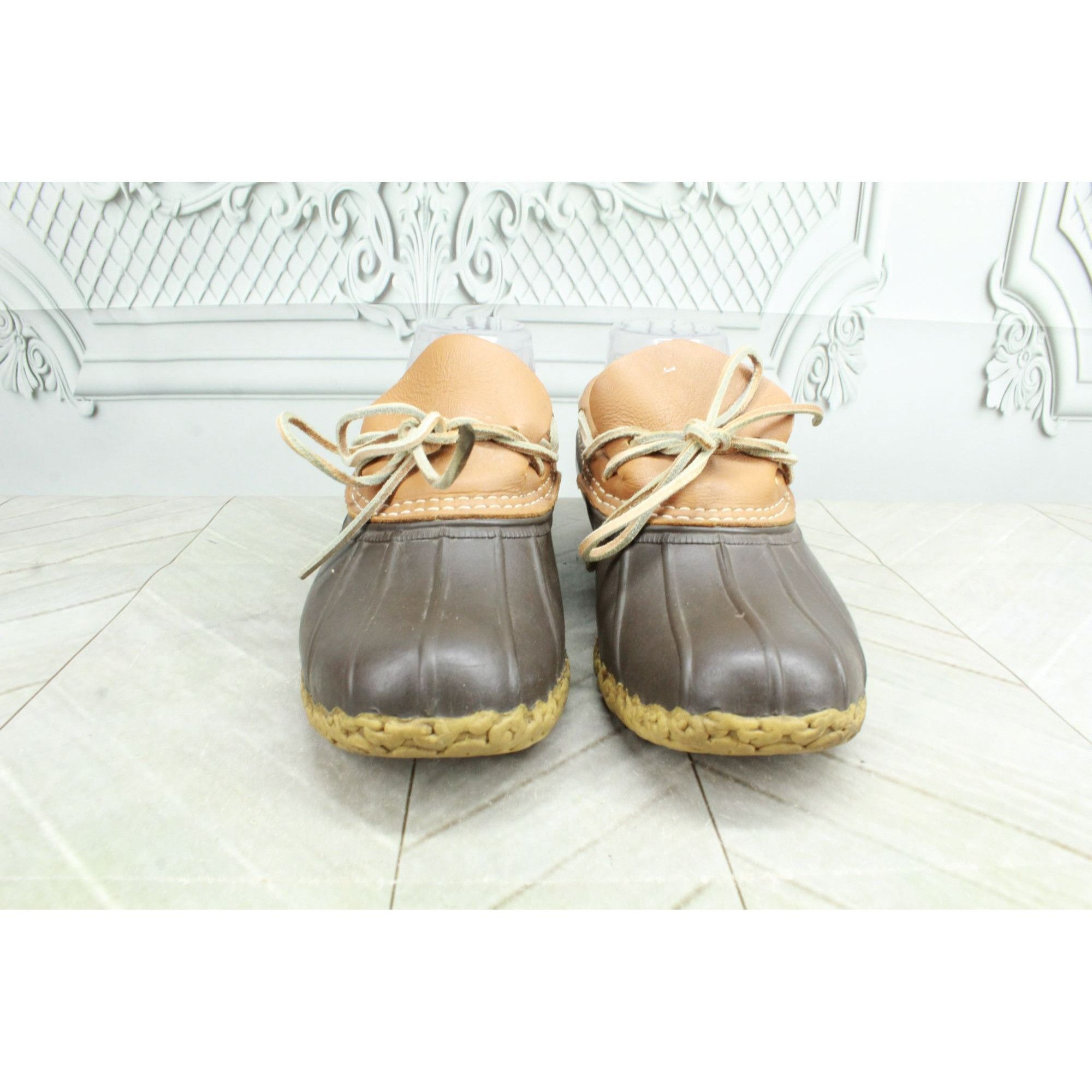 Leather LL Bean Women's Unlined Gum Shoe Ankle Duck Boots Size US 6 / IT 36 - 5 Thumbnail