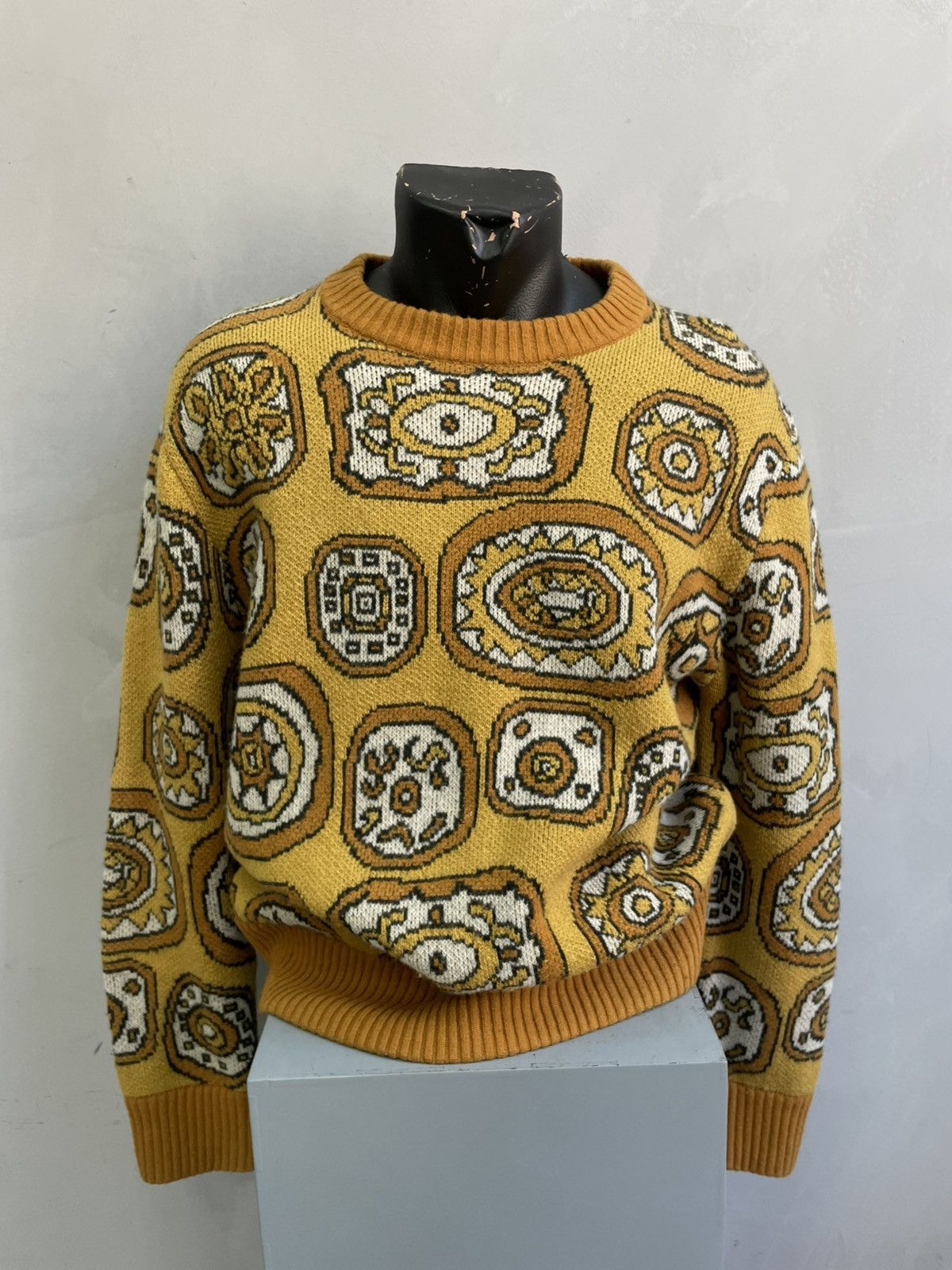 Levi's Vintage Clothing Levis vintage crazy print 90s wool sweater y2k Size US M / EU 48-50 / 2 - 1 Thumbnail