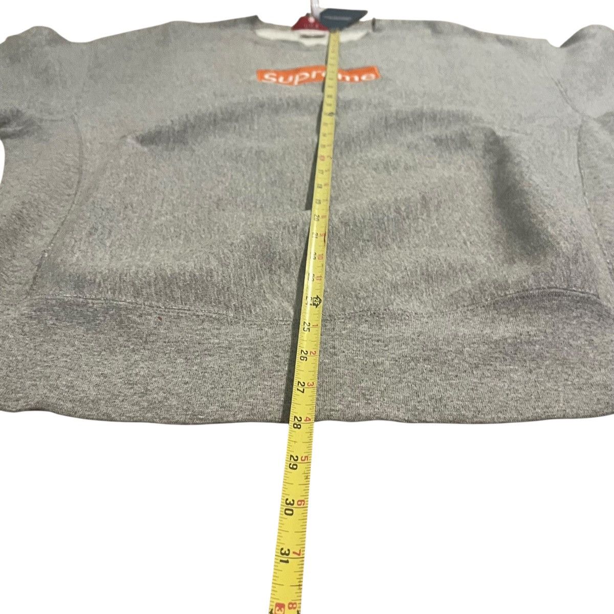Supreme VINTAGE 1995 Supreme Orange on Grey Box Logo Sweatshirt Size US L / EU 52-54 / 3 - 8 Thumbnail