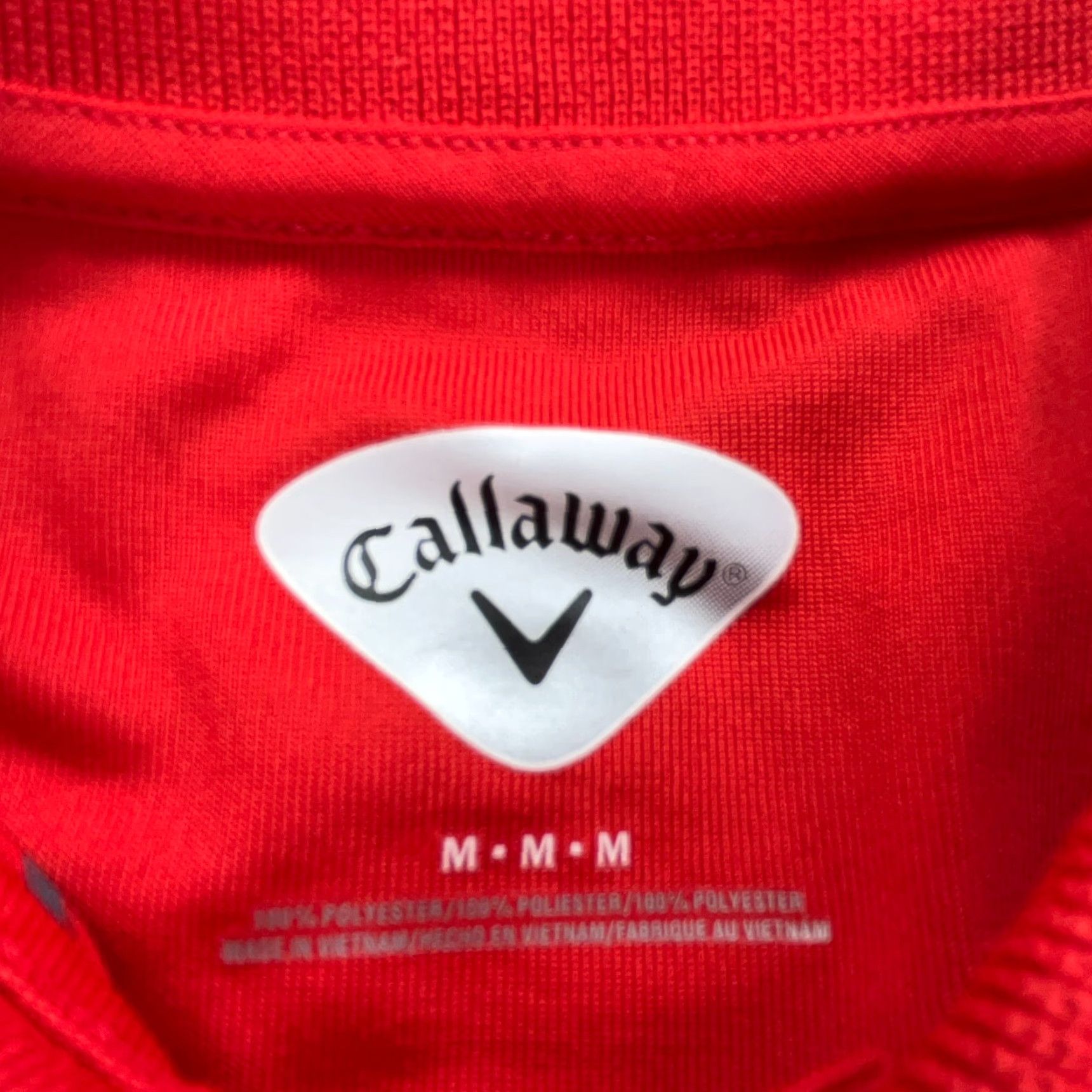 Callaway Callaway Polo Shirt Men M Red Striped Performance Golf Tennis Wicking Shirt Logo, Regular Fit, Short Sleeve, 100% Polyester, Casual Activewear Size US M / EU 48-50 / 2 - 3 Thumbnail