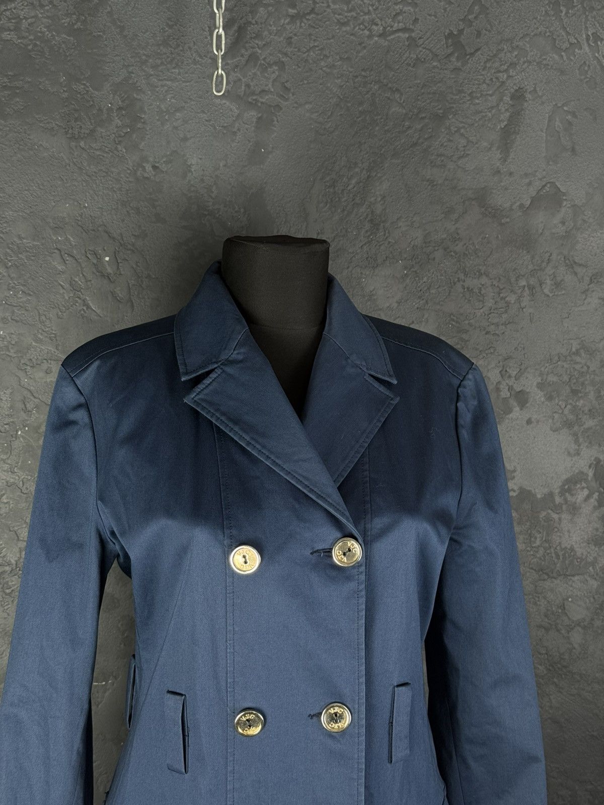 Versace Vintage Versace Jeans Couture 90s Trench Coat jacket Size L / US 10 / IT 46 - 3 Thumbnail