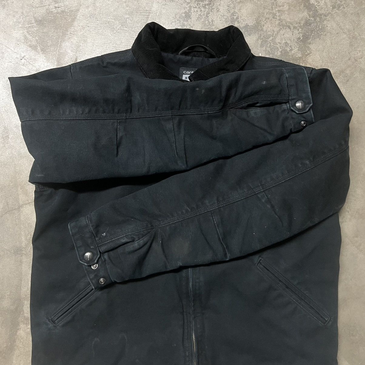 Carhartt × Vintage Carhartt 0J3828-M Black Detroit Jacket Size US M / EU 48-50 / 2 - 5 Thumbnail