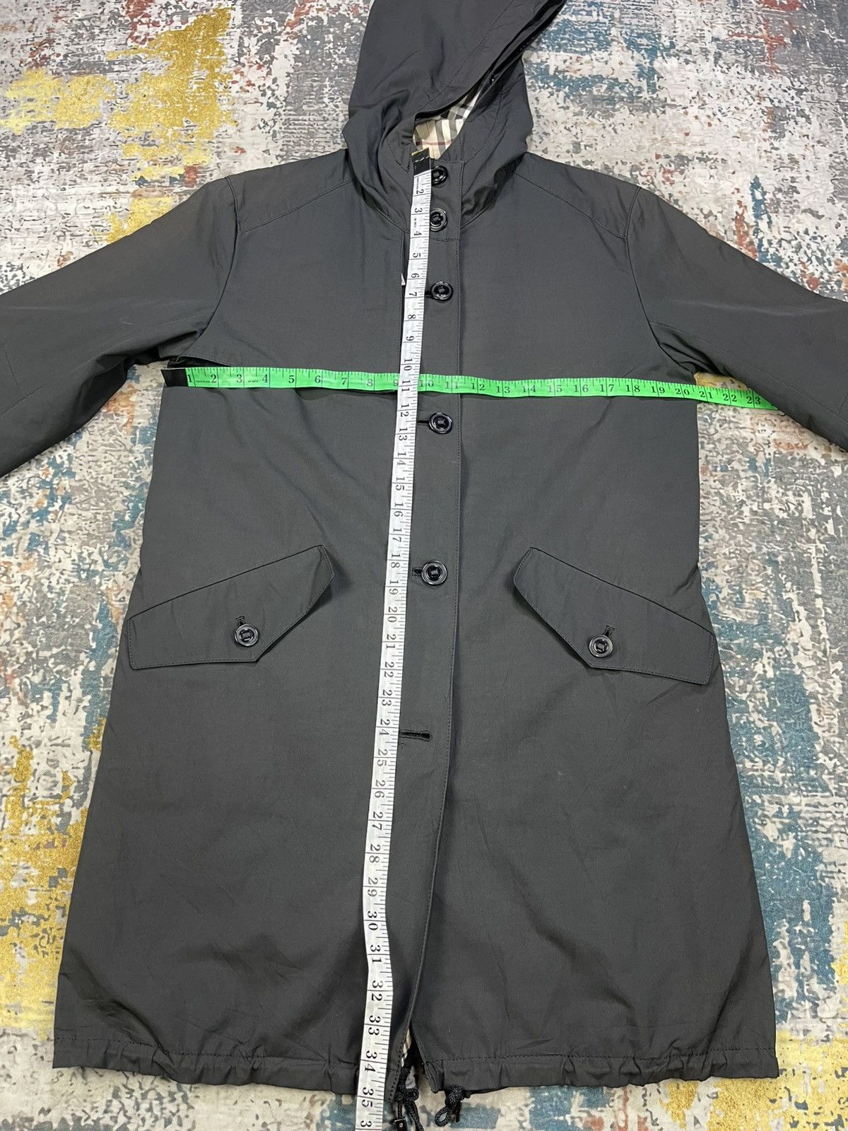 Burberry Burberry AW 2003 Sample Nova Check Lined Fishtail Parka Size US S / EU 44-46 / 1 - 15 Thumbnail