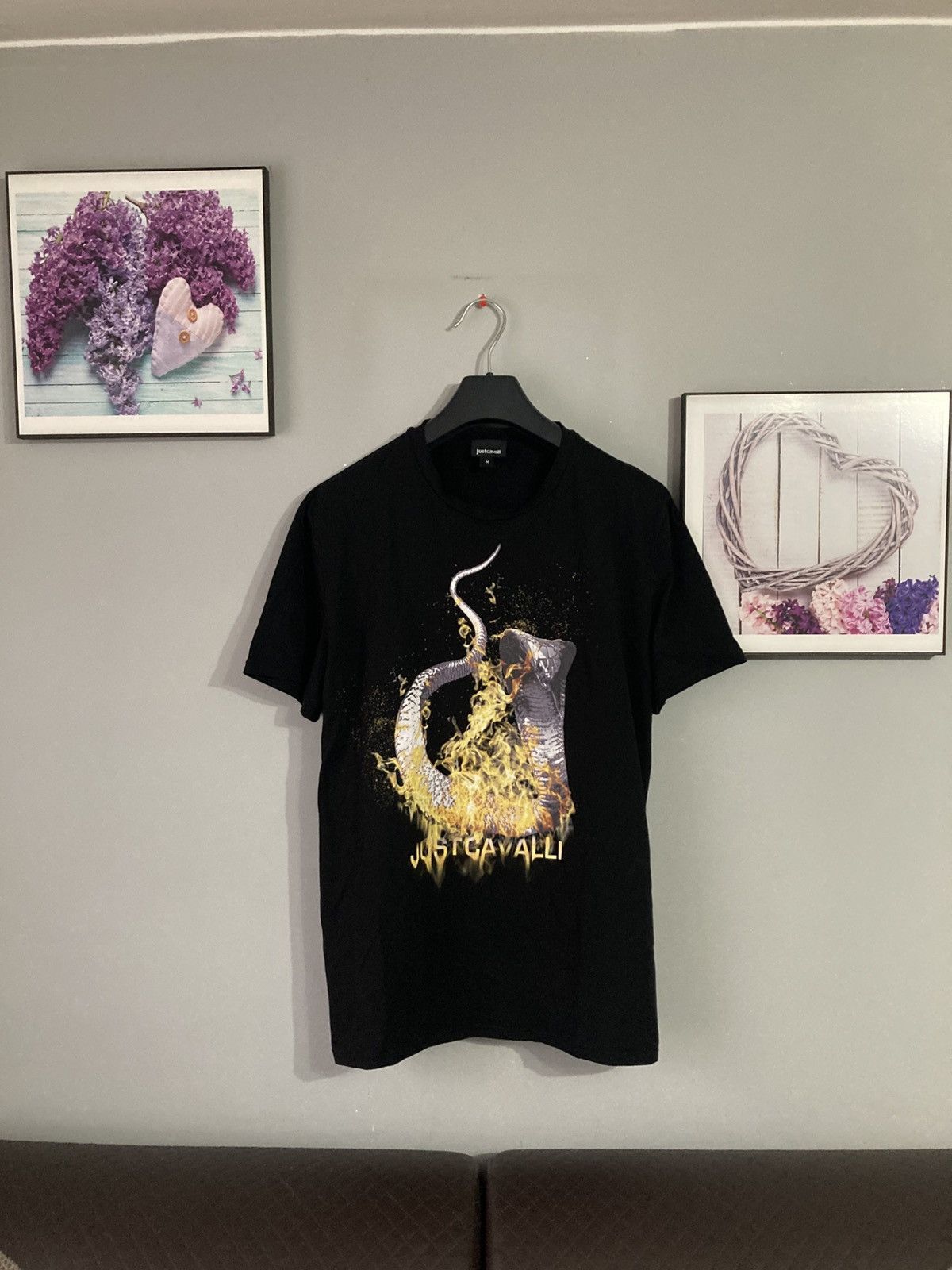 Just Cavalli × Roberto Cavalli Roberto Just cavalli flame tee tshirt M y2k drip old money Size US M / EU 48-50 / 2 - 2 Thumbnail