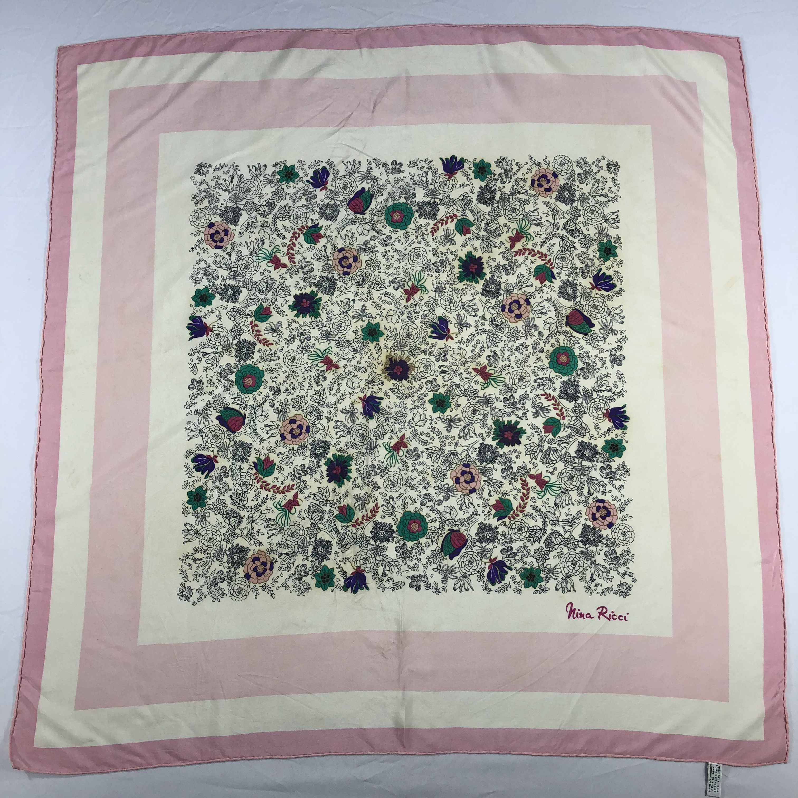 Nina Ricci Vintage Nina Ricci Silk Scarf Size ONE SIZE - 2 Thumbnail