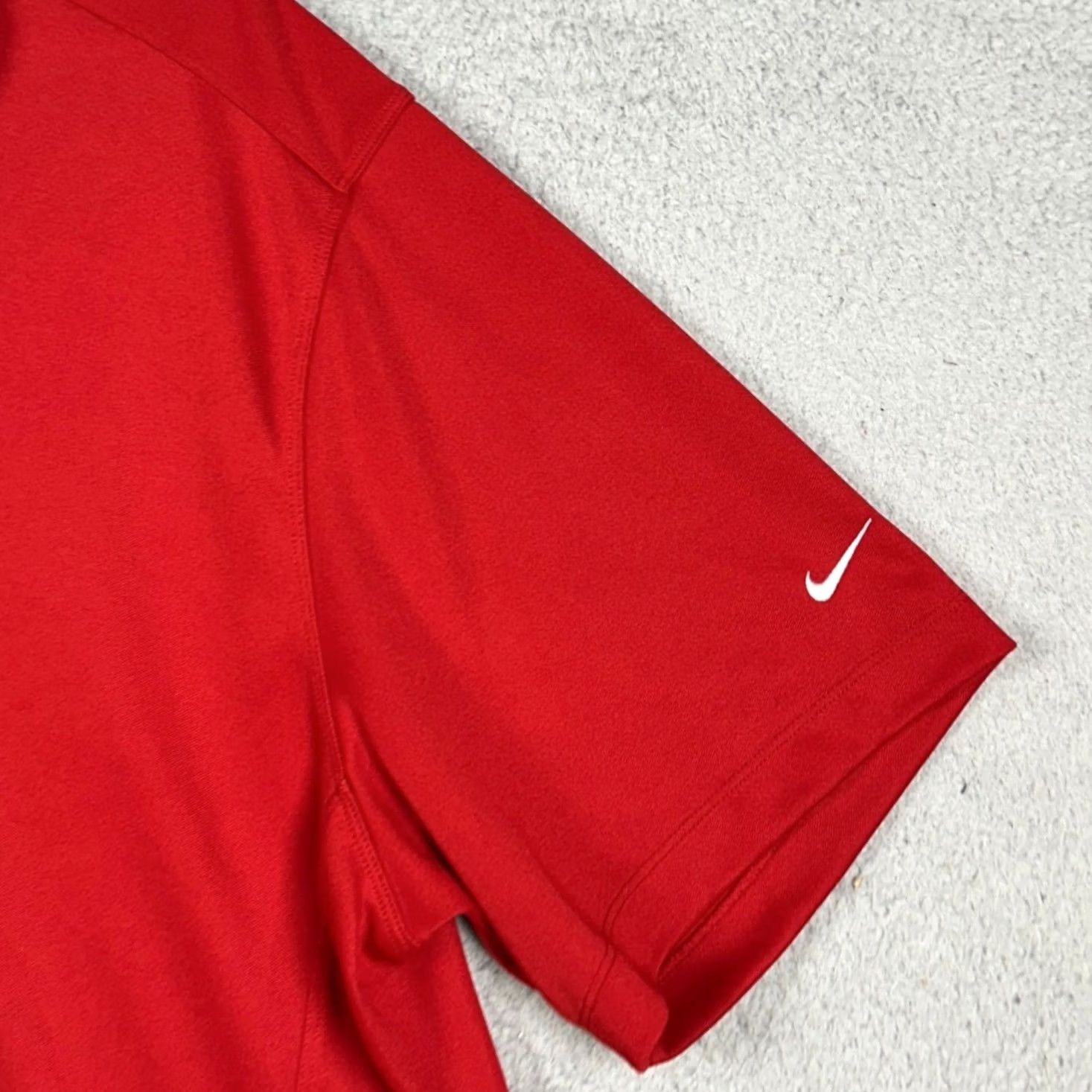 Nike Nike Golf Polo Shirt Mens 2XL Red Dri-FIT Performance Rugby Swoosh Short Sleeve Size US XXL / EU 58 / 5 - 7 Thumbnail