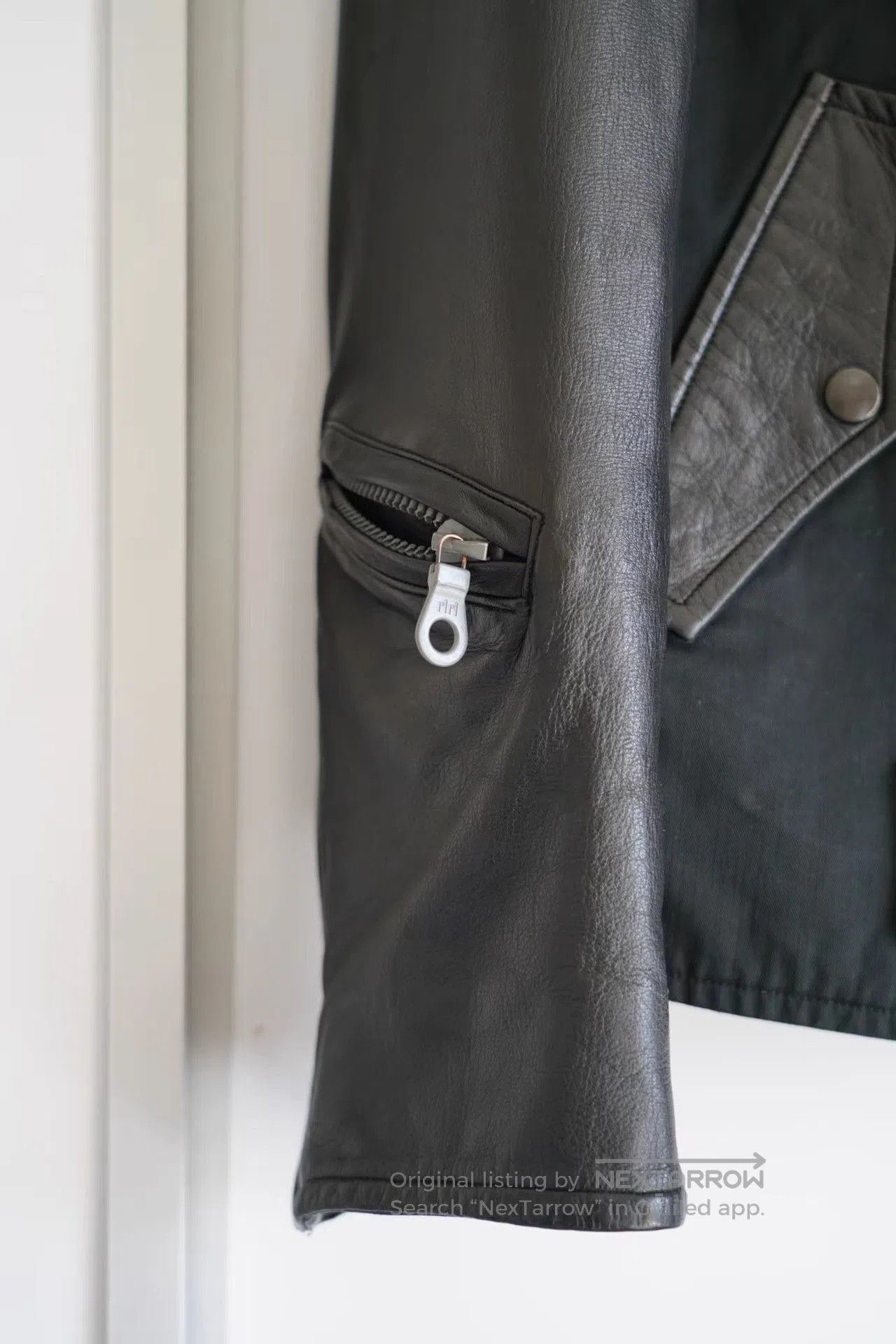Yohji Yamamoto Black Leather Collar Zip. Size US S / EU 44-46 / 1 - 3 Thumbnail
