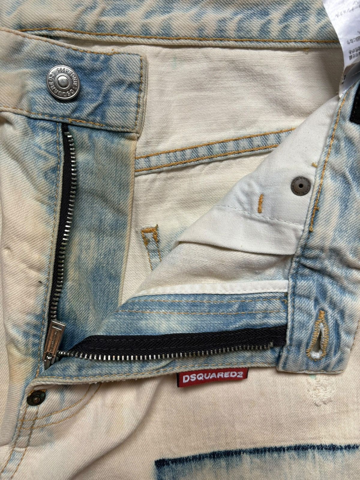 Dsquared2 Vintage Italy Dsquared2 Bleach Acid Wash Distress Rip Jeans Size US 35 - 9 Thumbnail