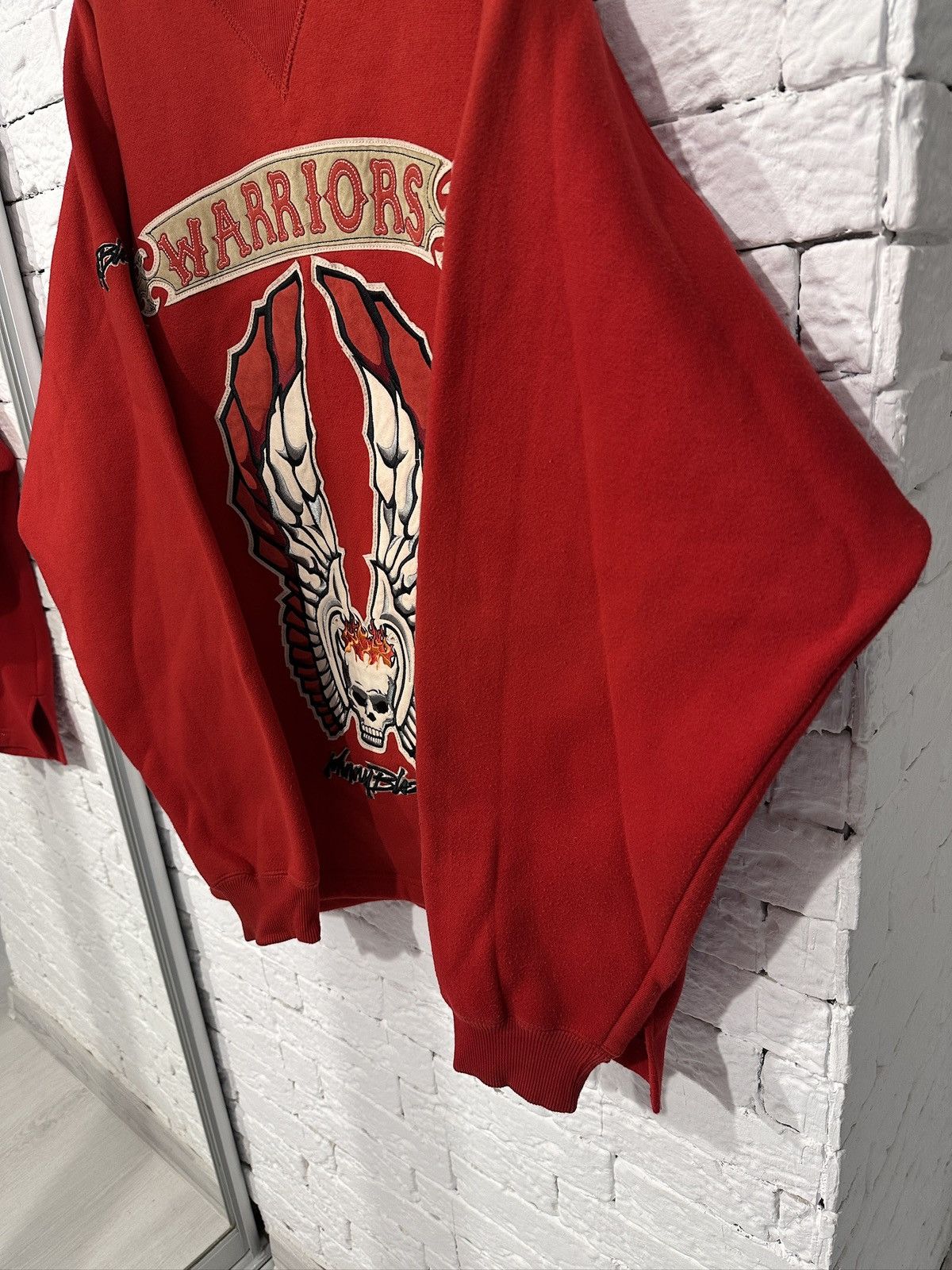 Other Vintage Johnny Blaze Warriors Sweatshirt XL Red Rare 90s Size US XL / EU 56 / 4 - 22 Thumbnail