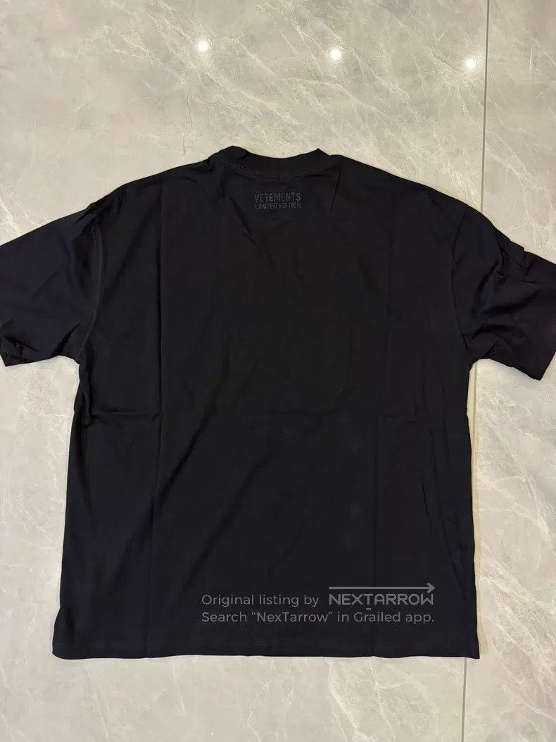 Vetements Vetements Black Loose Fit Casual T-Shirt Size US M / EU 48-50 / 2 - 8 Thumbnail