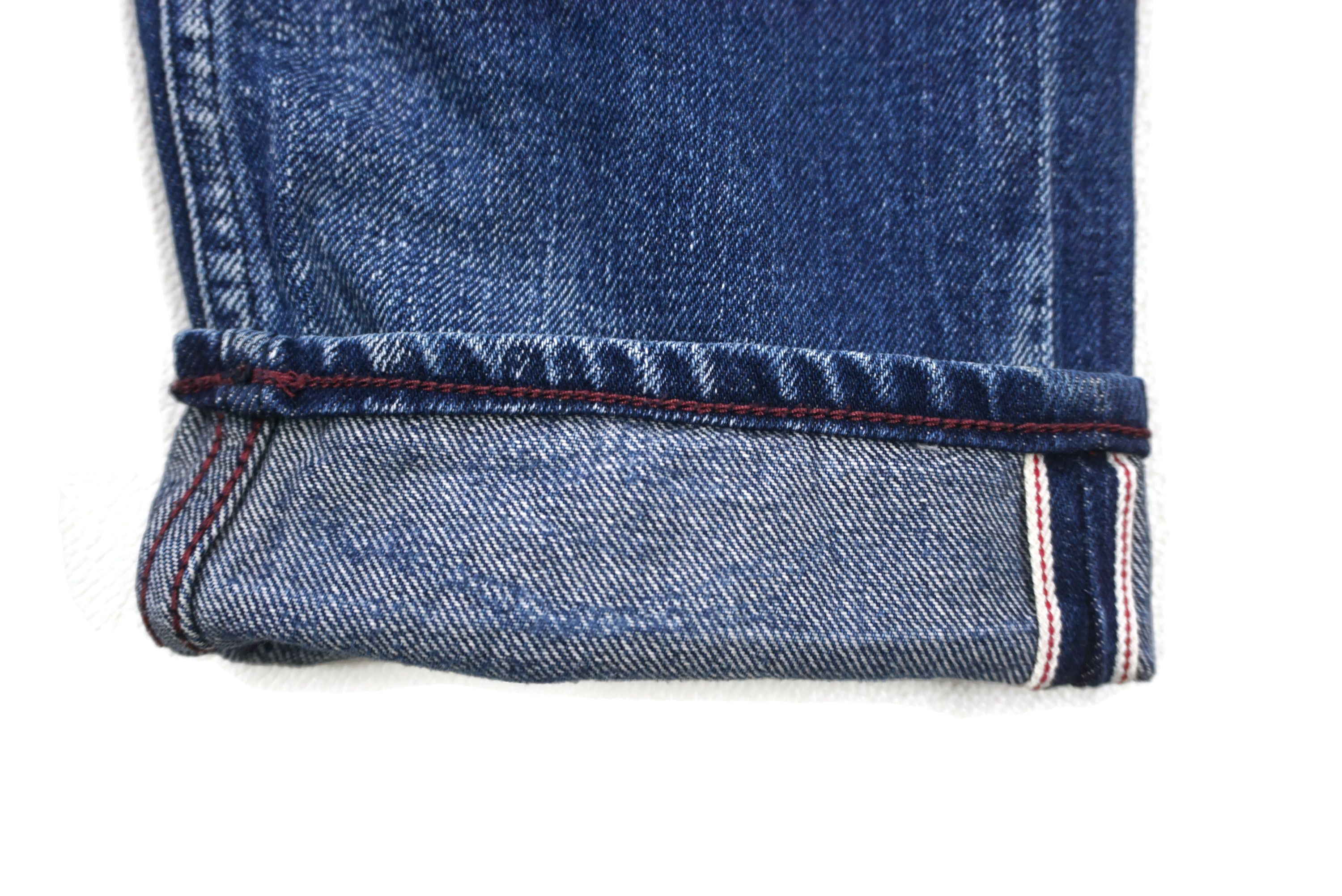 7 For All Mankind Selvedge Jeans Size 32 fit W34xL33.5 Larry Distressed Denim Size US 32 / EU 48 - 10 Thumbnail