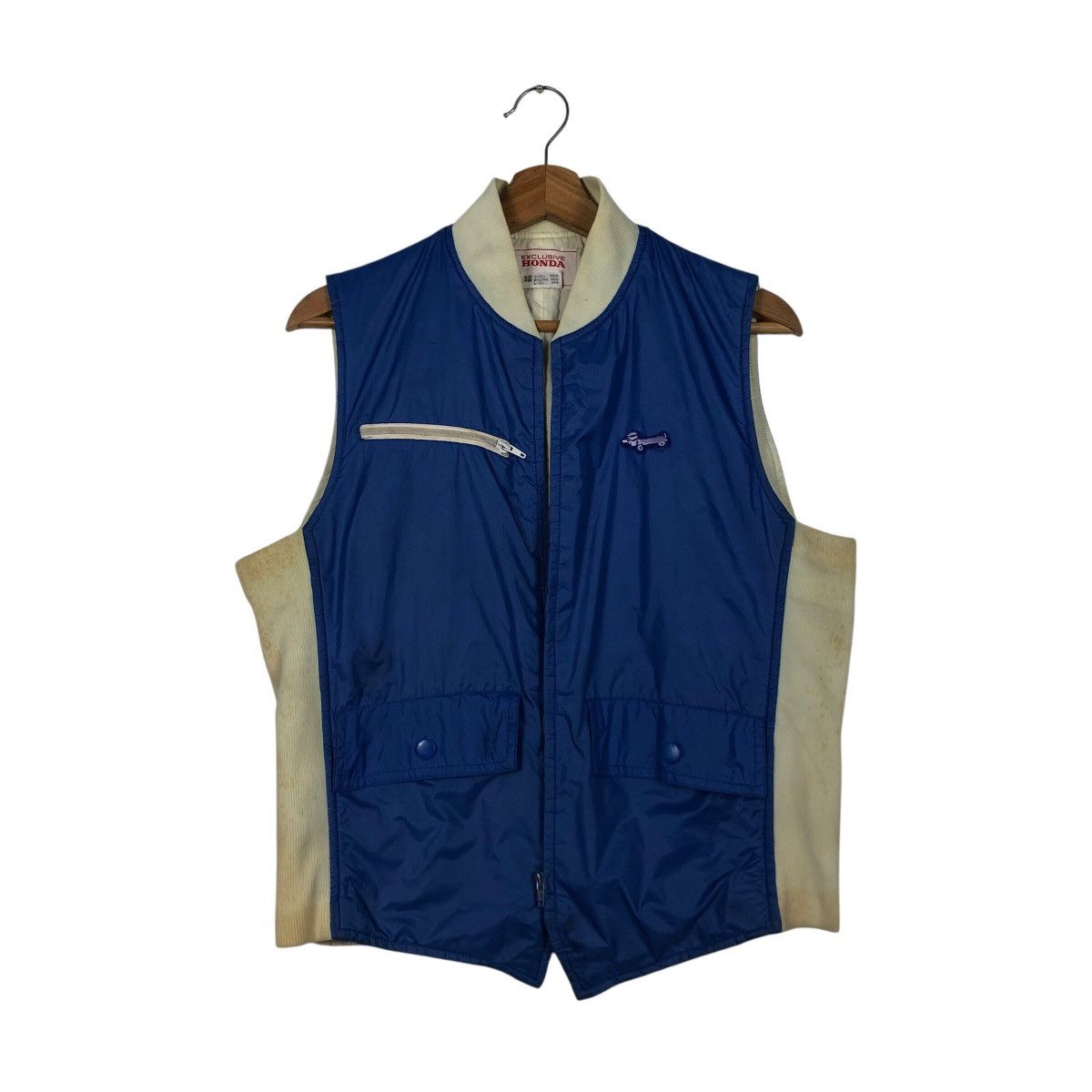 Japanese Brand 📌Vintage Puffer Vest Jacket Racing Exclusive Honda Size US M / EU 48-50 / 2 - 2 Thumbnail