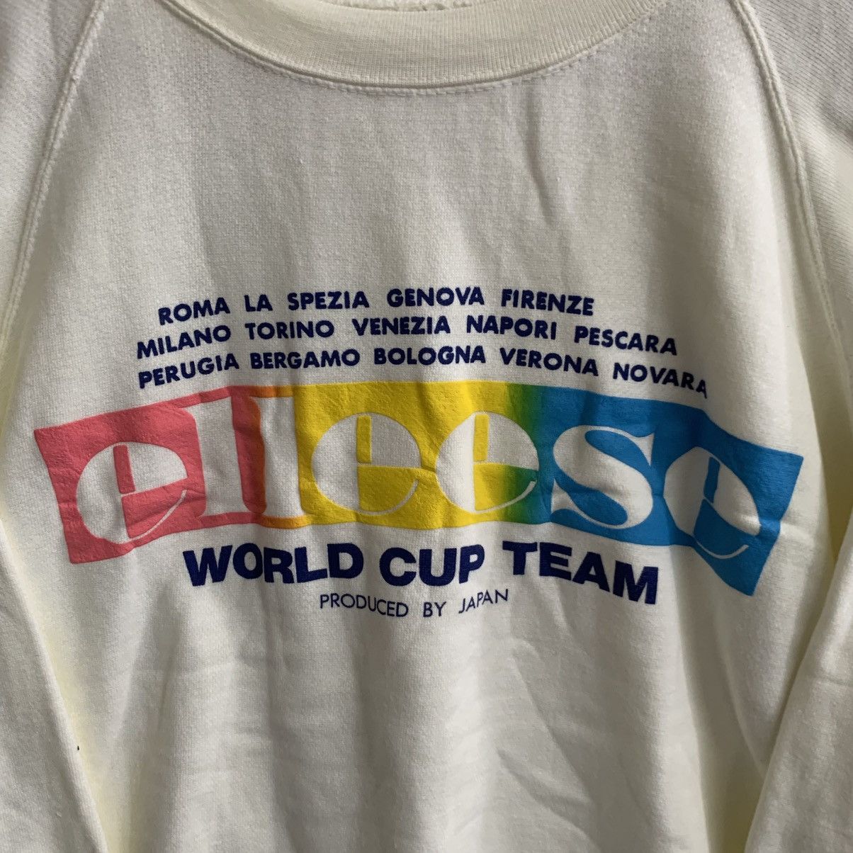 Ellesse × Vintage Vintage Ellesse Sweatshirt Rare Spell Out Logo Italy Small Size US S / EU 44-46 / 1 - 5 Thumbnail