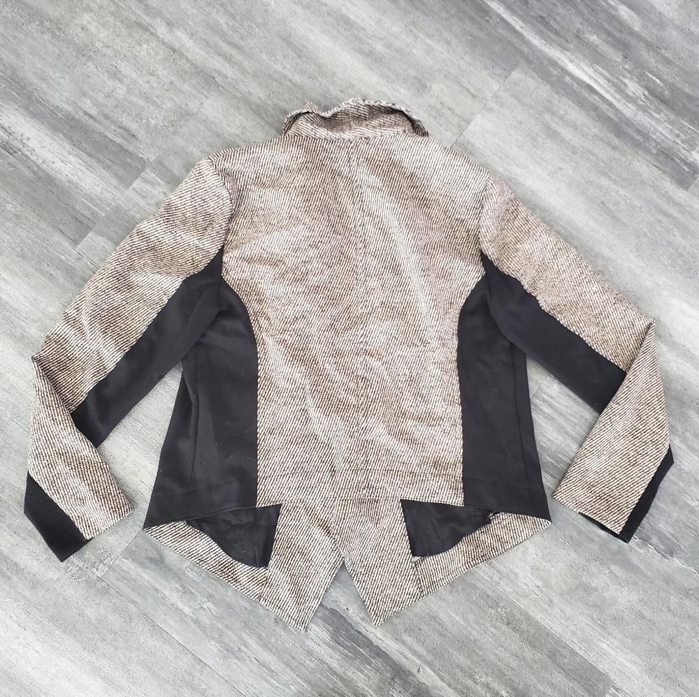 Jones New York Black Nude Detailed JNY Business Blazer Size L / US 10 / IT 46 - 2 Thumbnail