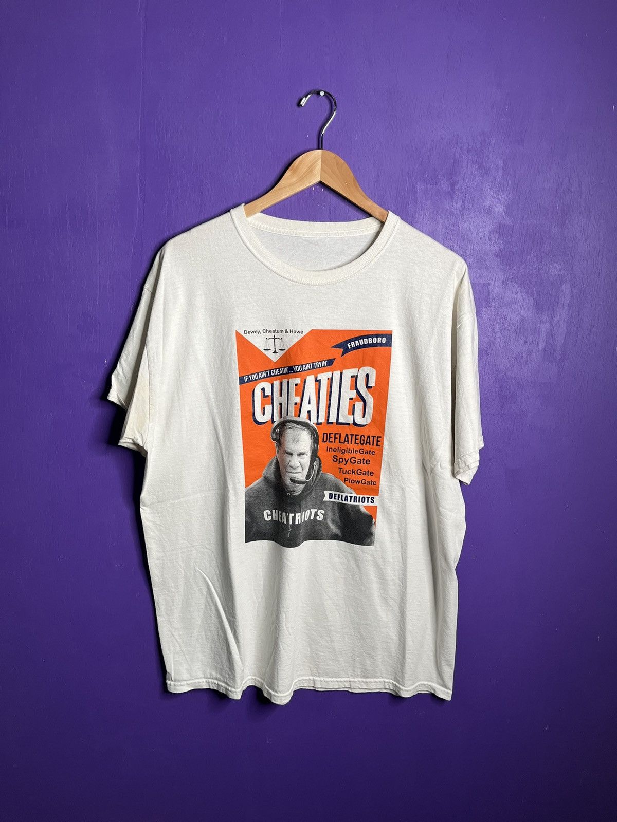 NFL × Vintage Vintage New England patriots bill bellicheck cheaties tee Size US XL / EU 56 / 4 - 1 Thumbnail