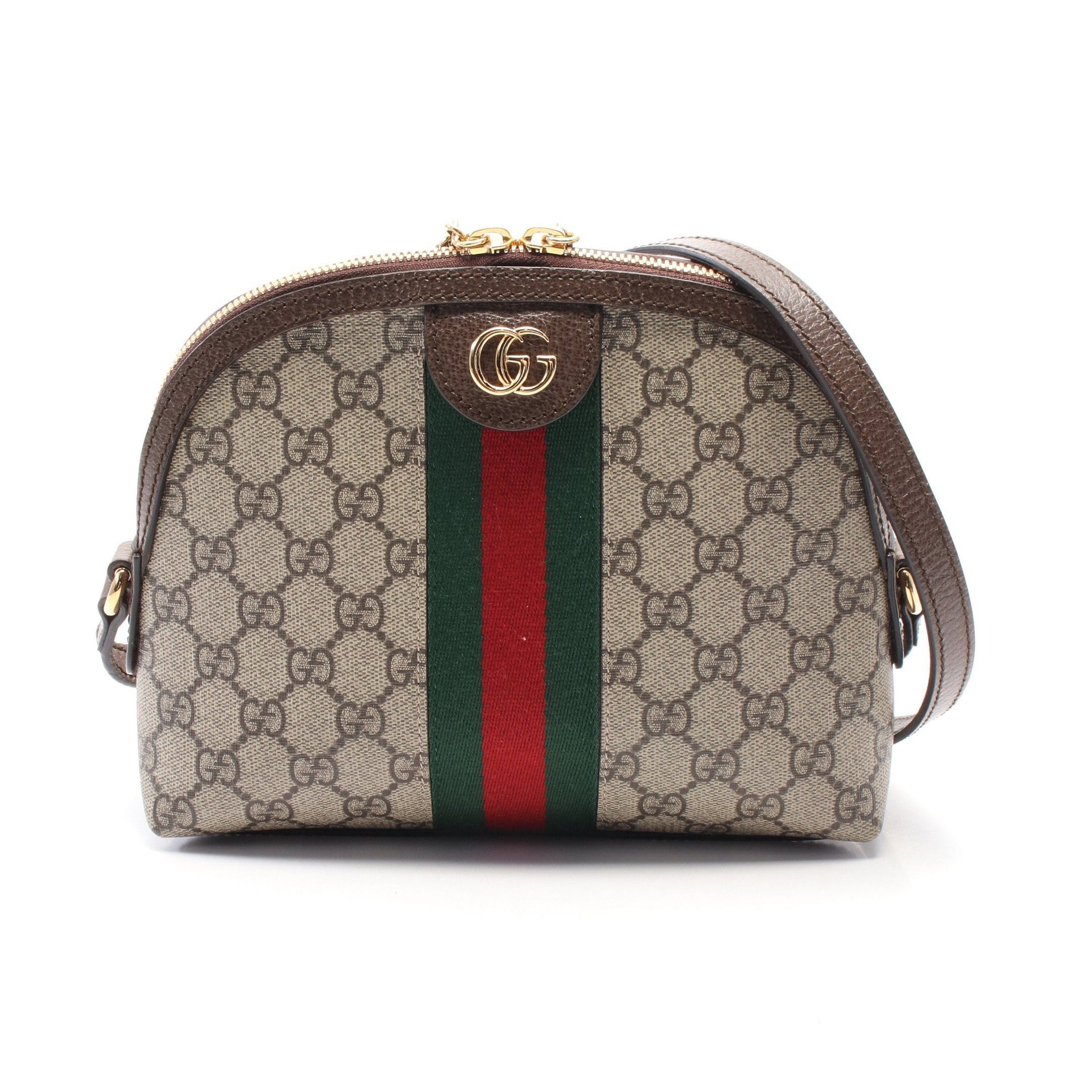 Gucci Gucci Ophidia Gg Supreme Shoulder Bag Leather Beige Dark Brown Size ONE SIZE - 1 Thumbnail