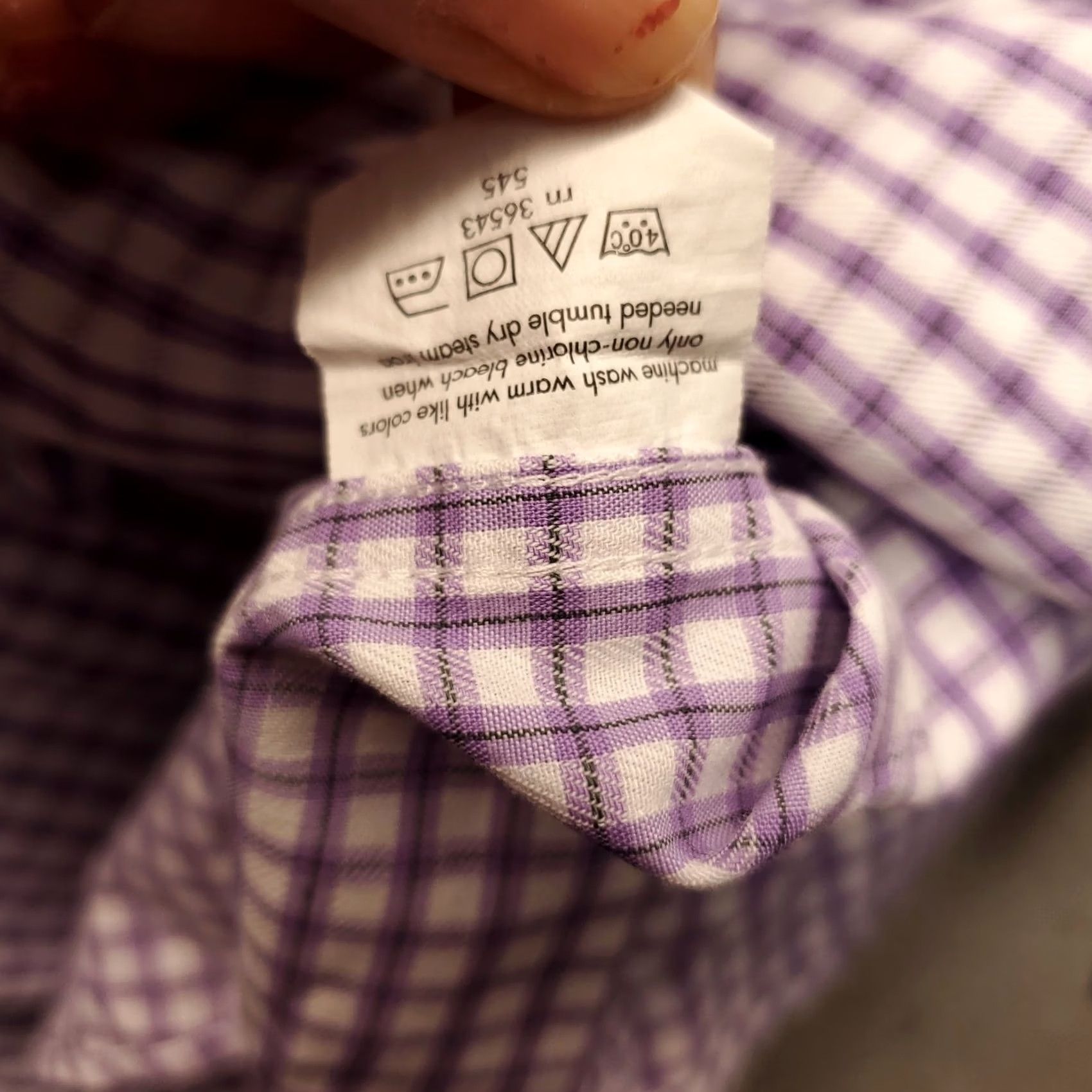 Michael Kors Michael Kors Dress Shirt Mens L Multi Plaid Long Sleeve Regular Button Up Size 42R - 6 Thumbnail