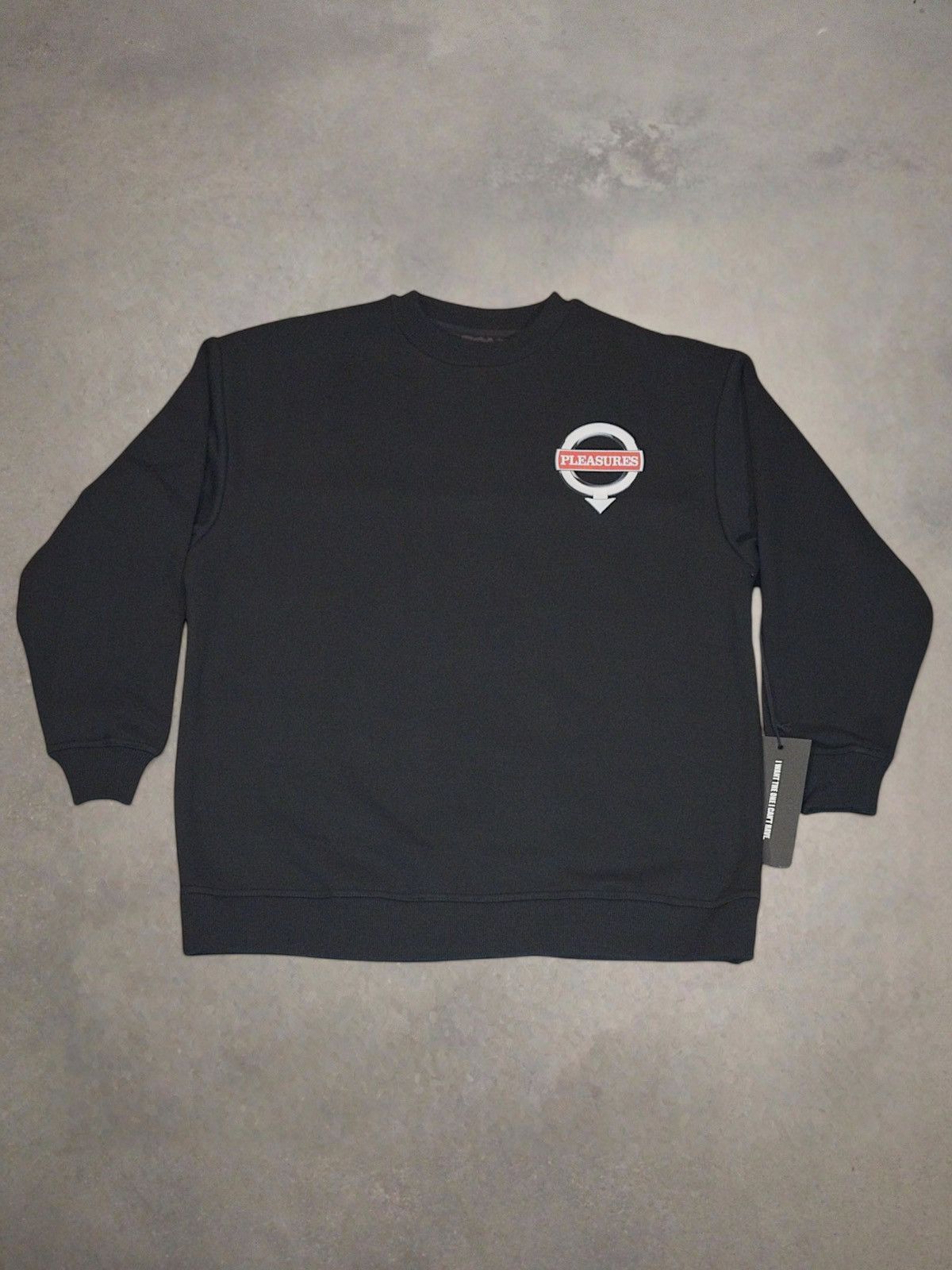 Pleasures NWT Pleasures Language Moto Sweatshirt. Black Size Small. Size US S / EU 44-46 / 1 - 2 Thumbnail