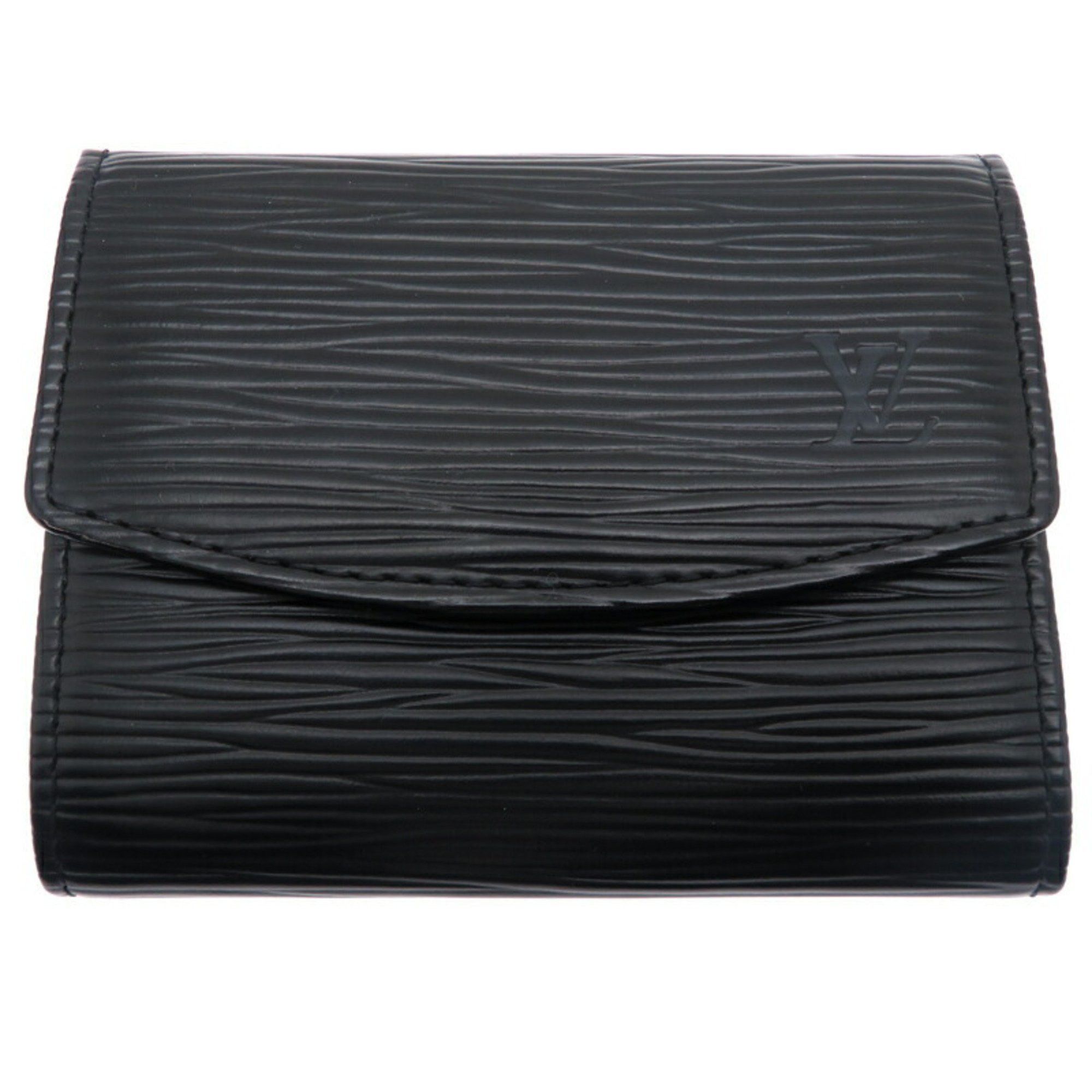 Louis Vuitton Louis Vuitton Portemonnay Simple Men's Coin Case M63412 Epi Black Size ONE SIZE - 1 Thumbnail