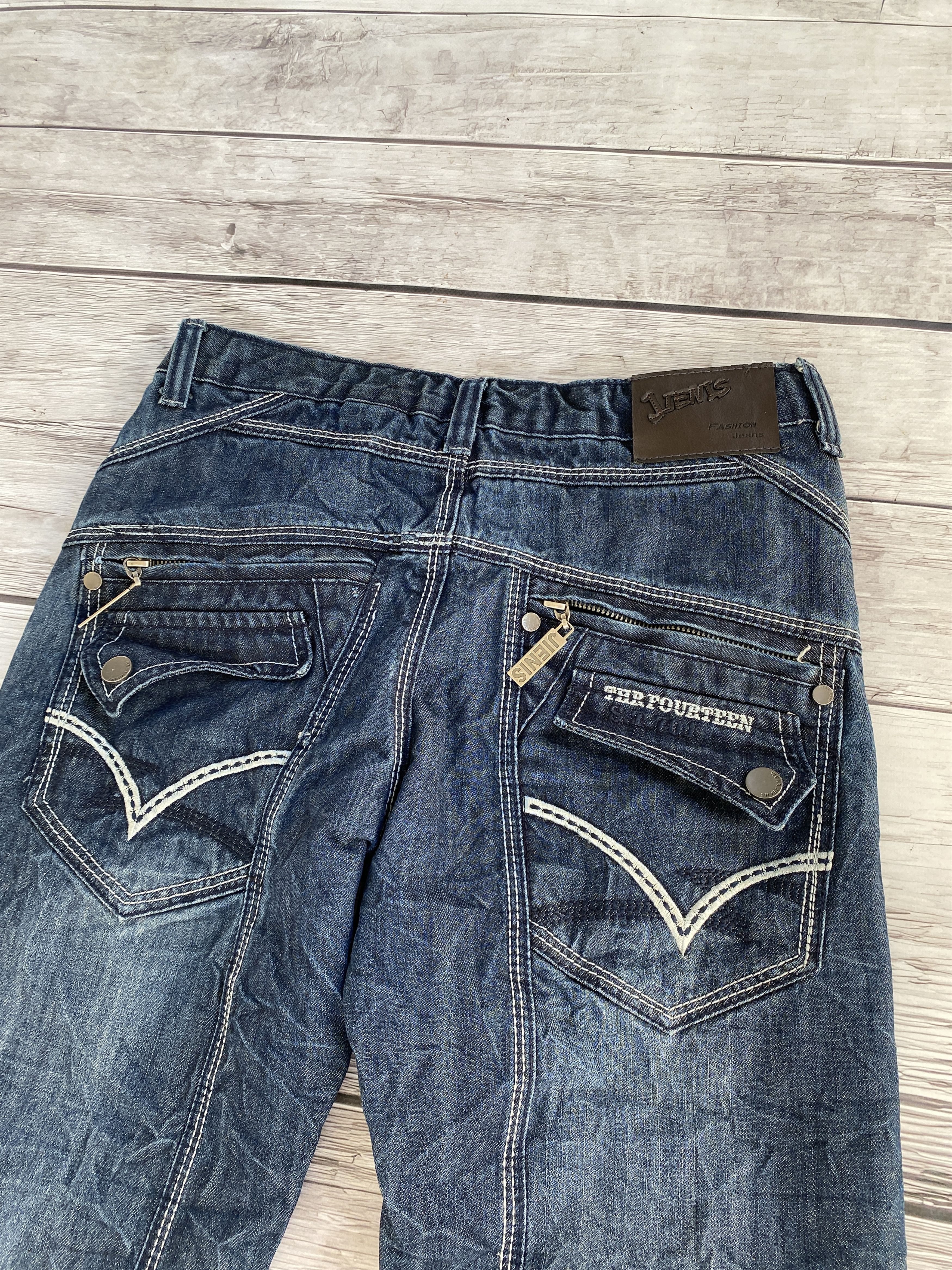 Hysteric Glamour × Japanese Brand Japanese Crazy Ed Hardy Style Distressed Washed Jeans Size US 30 / EU 46 - 6 Thumbnail