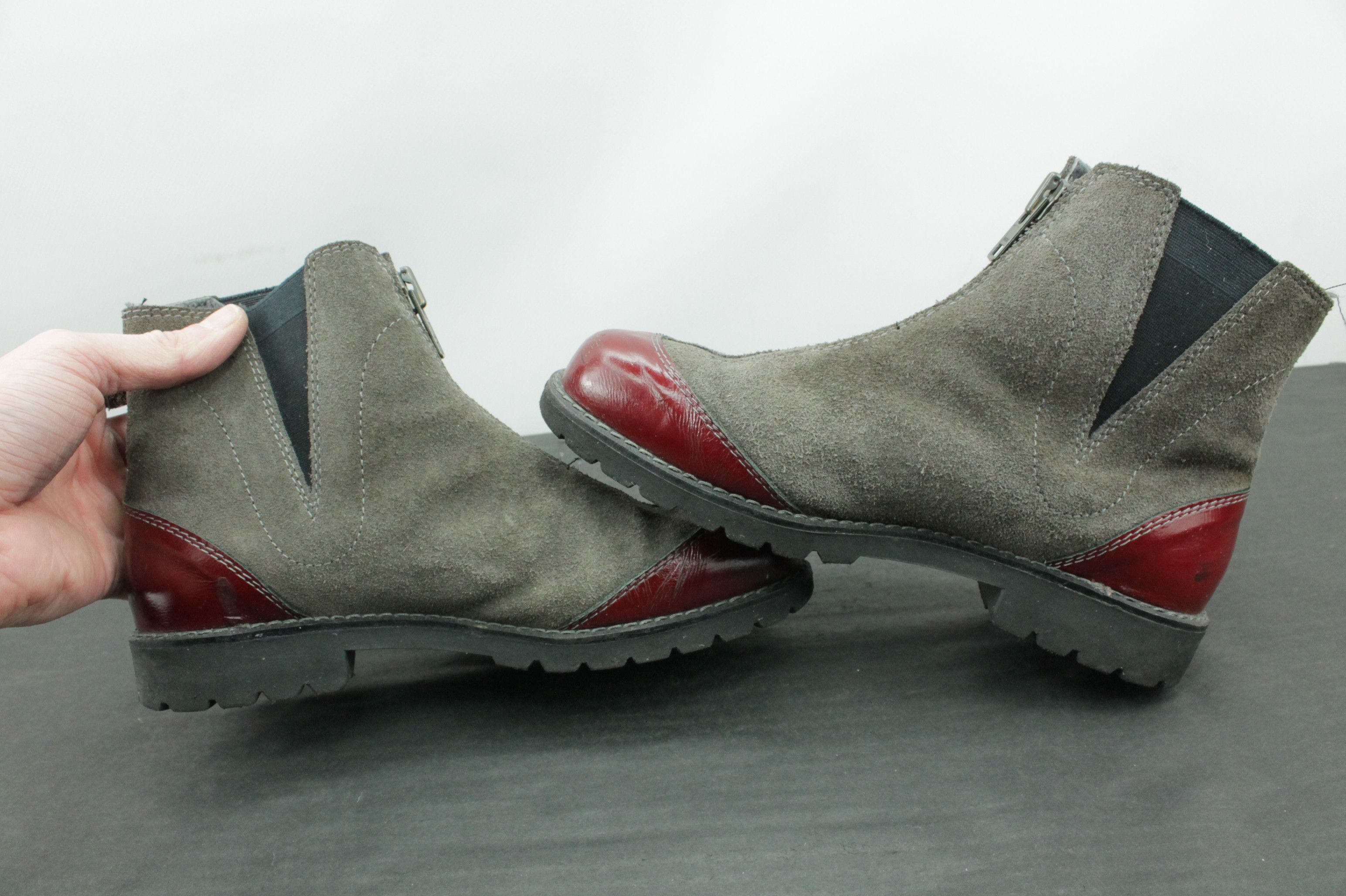 Other Kandahar Hand Made Gray Suede Winter Zip Boots Size US 7 / IT 37 - 6 Thumbnail