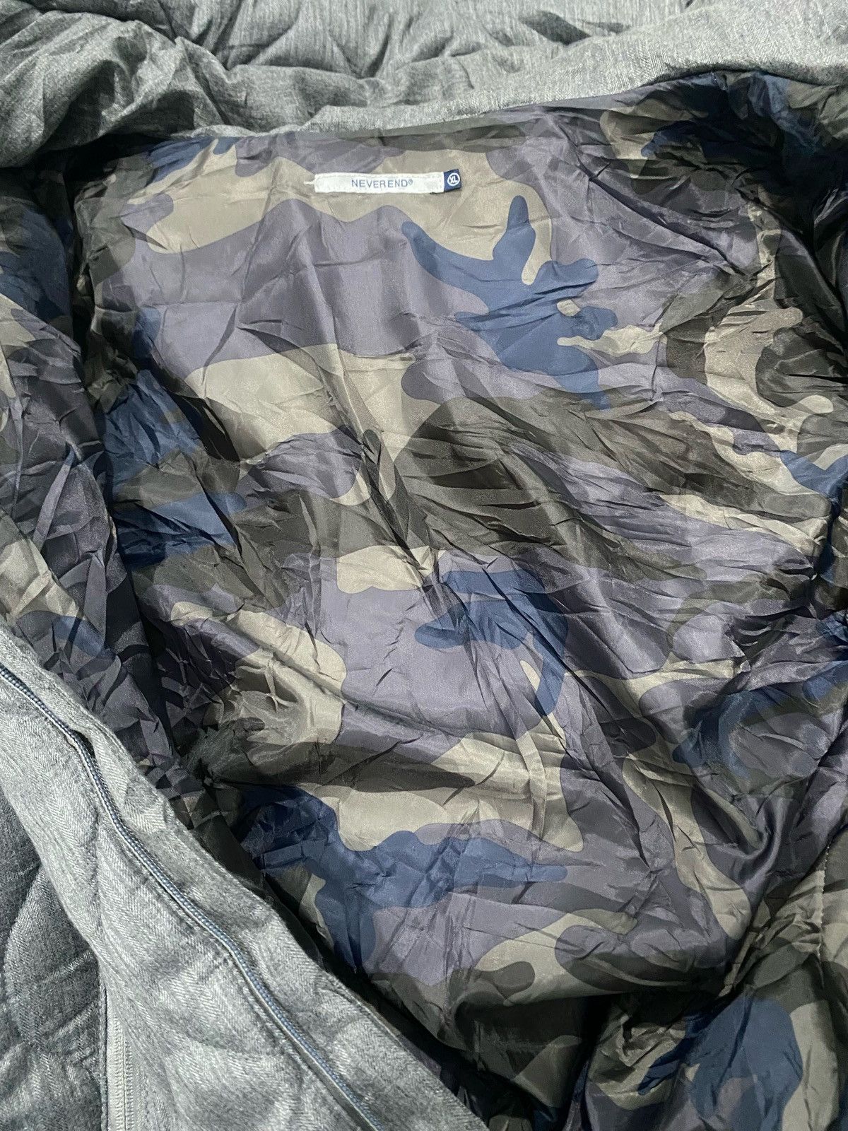 Japanese Brand Neverend Hooded quilted Puffer Coat Size US XL / EU 56 / 4 - 7 Thumbnail