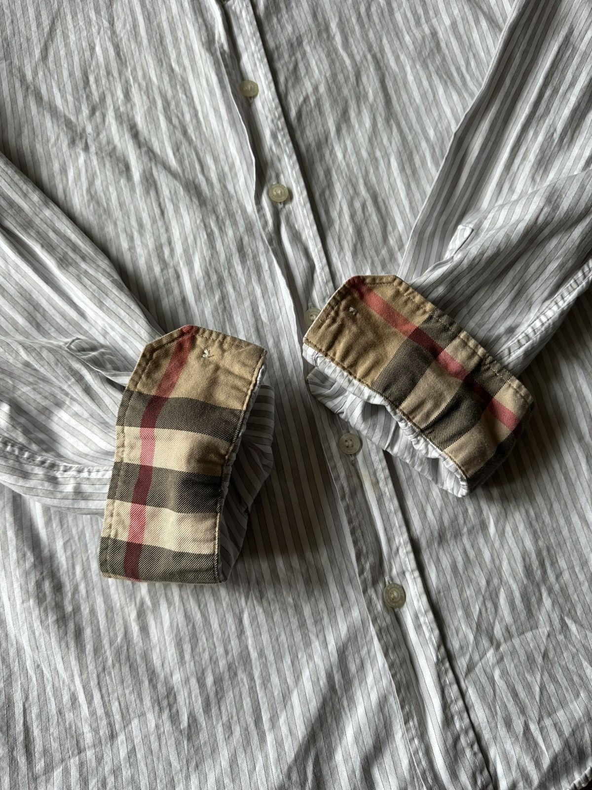 Burberry Burberry Brit Stripe Nova Check Shirt Size US M / EU 48-50 / 2 - 5 Thumbnail