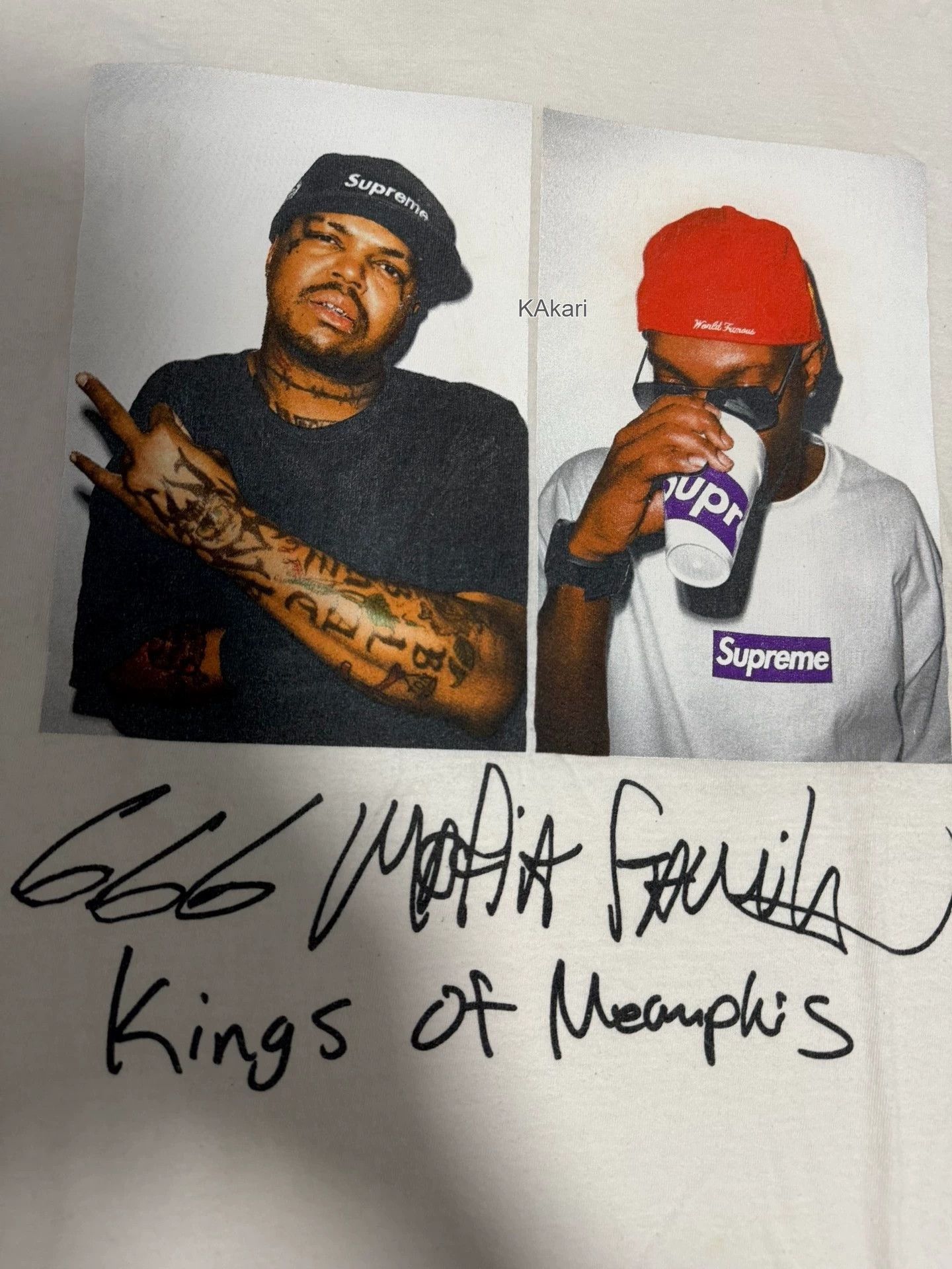 Supreme White Graphic Print "Kings of Memphis" Short Sleeve T-Shirt Size US L / EU 52-54 / 3 - 2 Thumbnail
