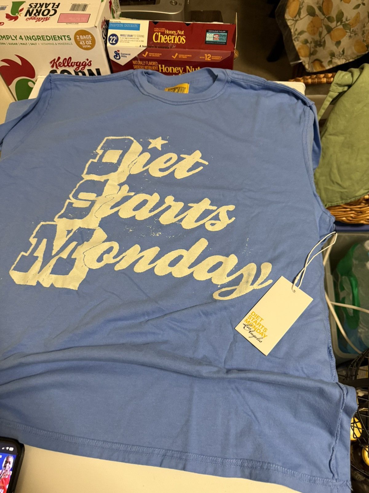 Diet Starts Monday Diet Starts Monday Blue T-Shirt SZ L Size US L / EU 52-54 / 3 - 1 Thumbnail