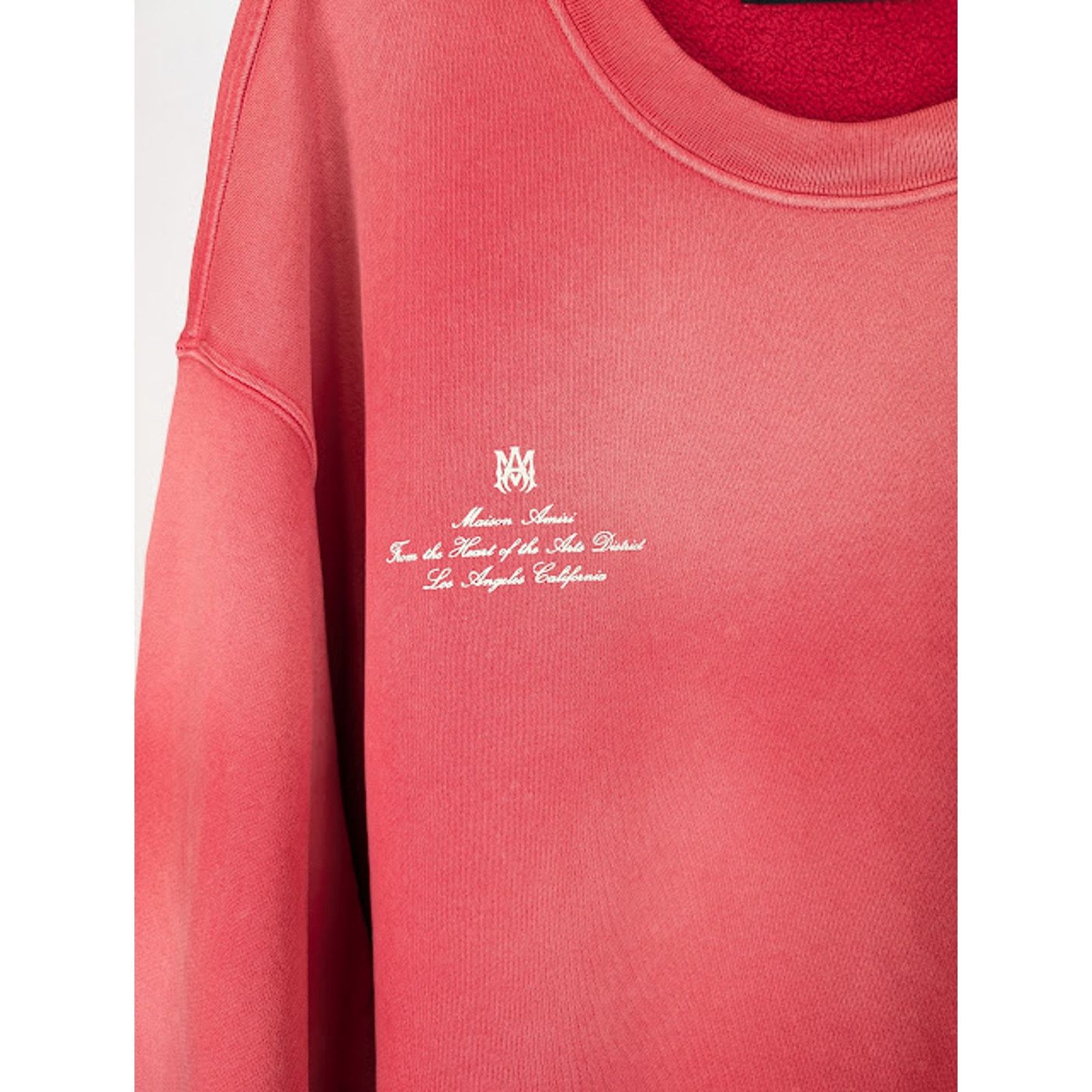 Amiri o1rshd1 Q:2 / Vintage Collegiate Crewneck Sweatshirt in Red Size US M / EU 48-50 / 2 - 5 Thumbnail