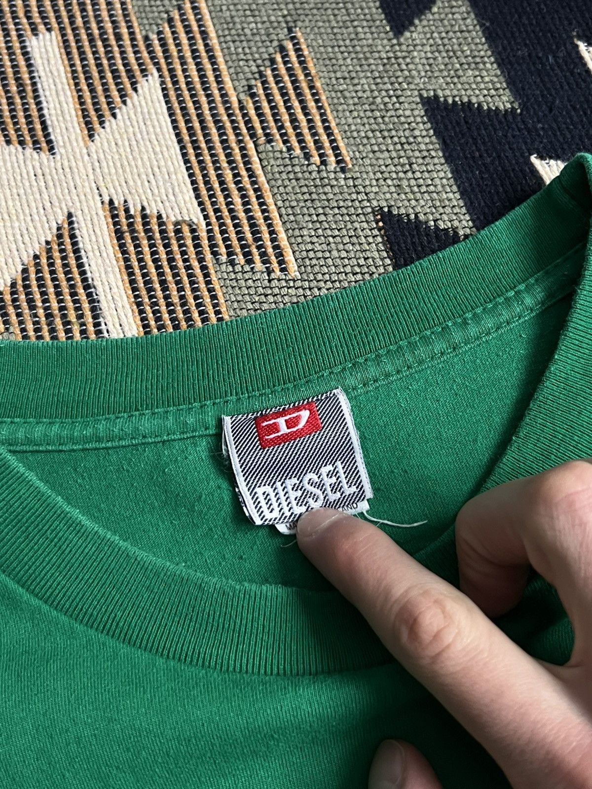 Diesel Vintage 90’s Diesel Y2k Rare Big Logo T-shirt Size US XL / EU 56 / 4 - 9 Thumbnail