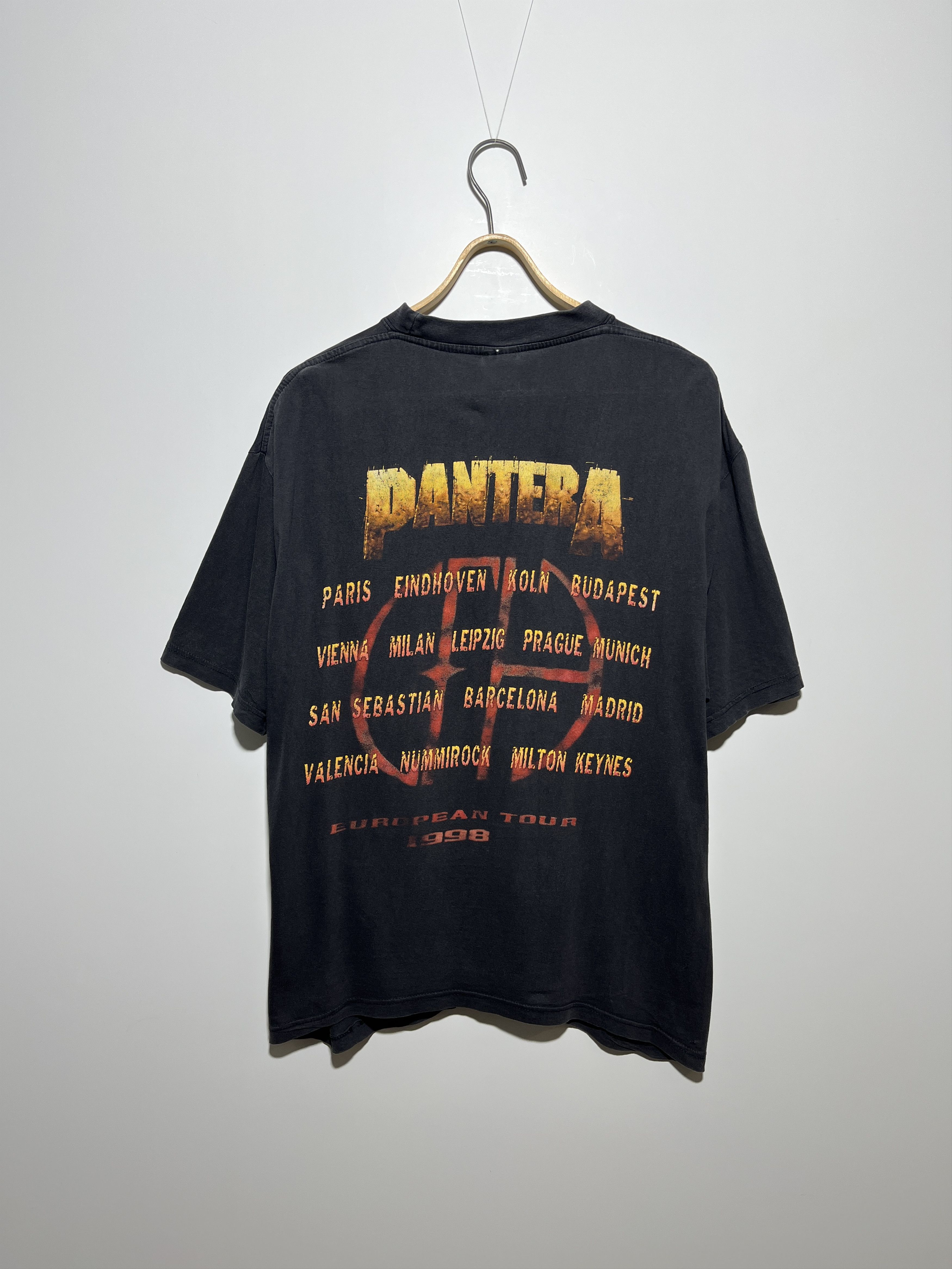 Band Tees × Vintage Vintage 1998 Pantera European Tour T