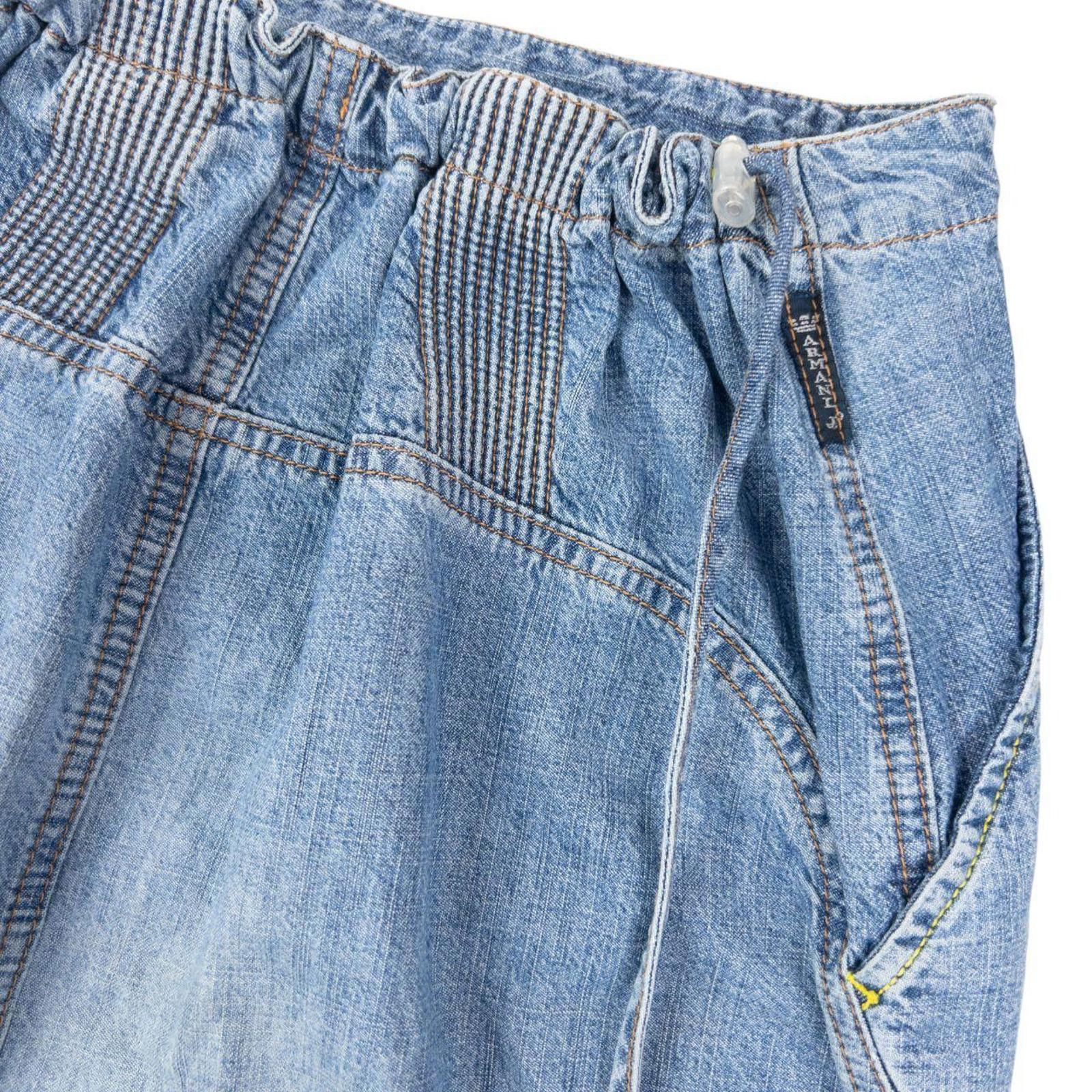 Other Vintage 2000s Armani Jeans Denim Maxi Skirt Womens Size M Size 32" / US 10 / IT 46 - 5 Thumbnail