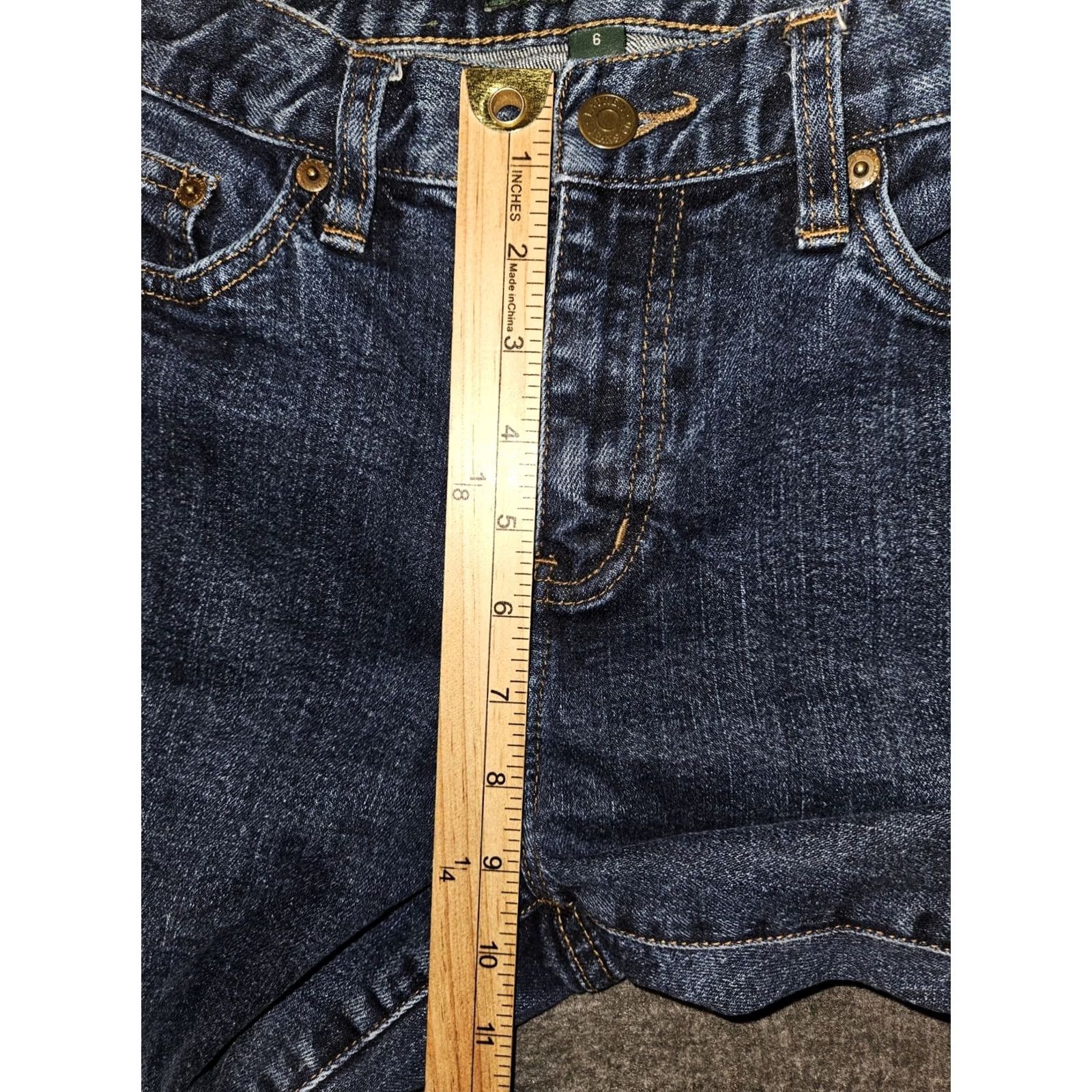 Ralph Lauren VINTAGE Lauren Ralph Lauren Bootcut Jeans Women 6 Blue Mid Rise 29 Inseam Regular Fit City 90s Preppy Logo Button Zipper Size 28" / US 6 / IT 42 - 4 Thumbnail